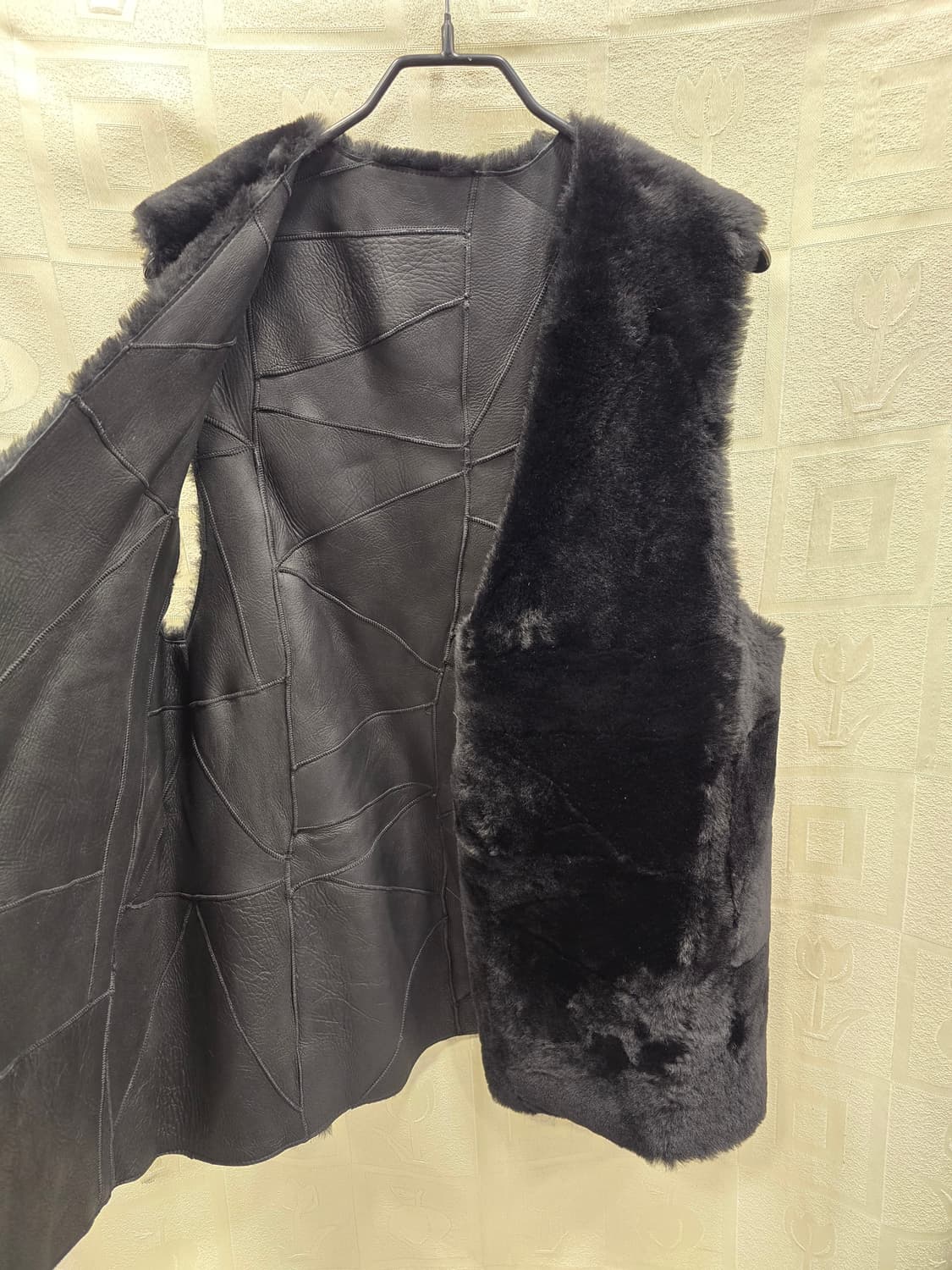 새상품) 안디아타 ANDIATA 양털 양가죽 조끼 베스트 프리사이즈 상품이미지6