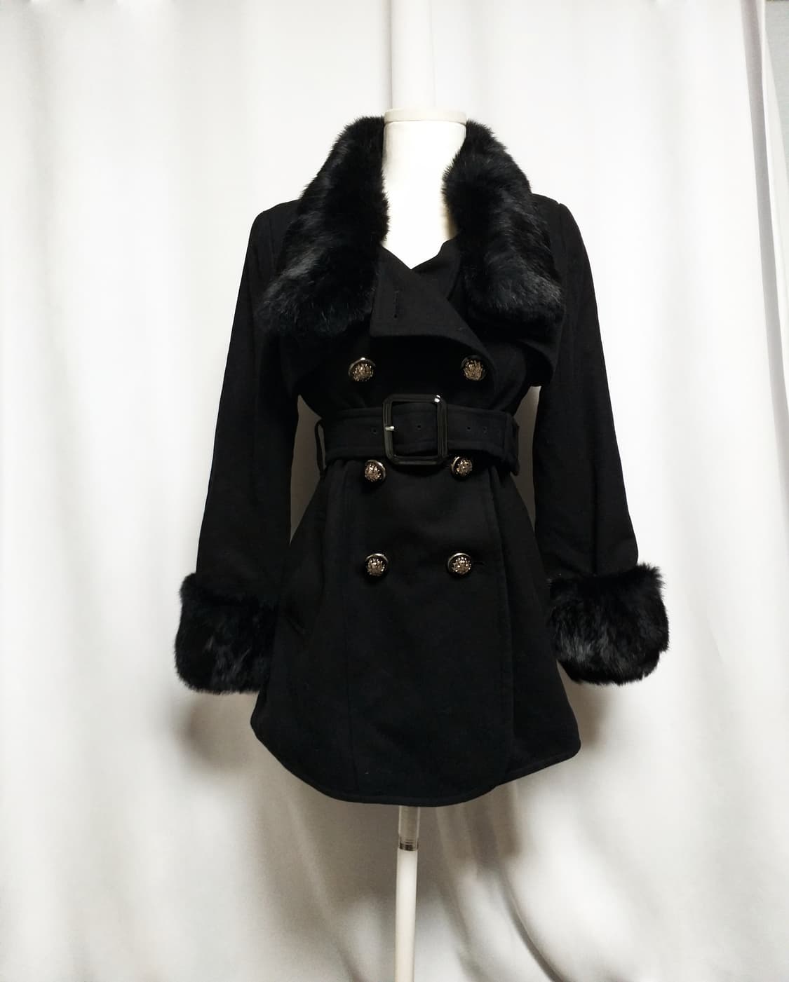 빈티지 퍼코트 대장 y2k자켓 그런지 핀터깔 오네갸루 공겜여주 고스펑크 상품이미지1