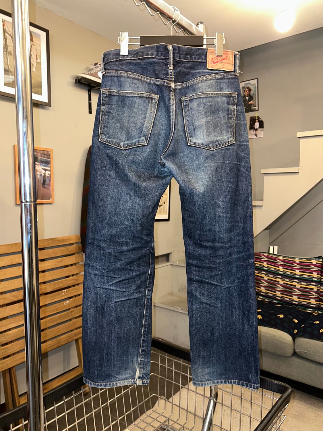 Denime Selvedge destroyed denim pants 상품이미지8