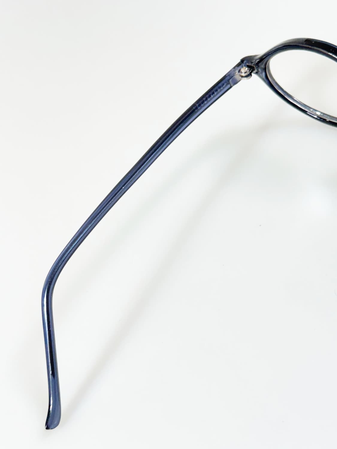 90s 뿔테 네이비 블루 오벌 프레임 빈티지 안경 상품이미지7