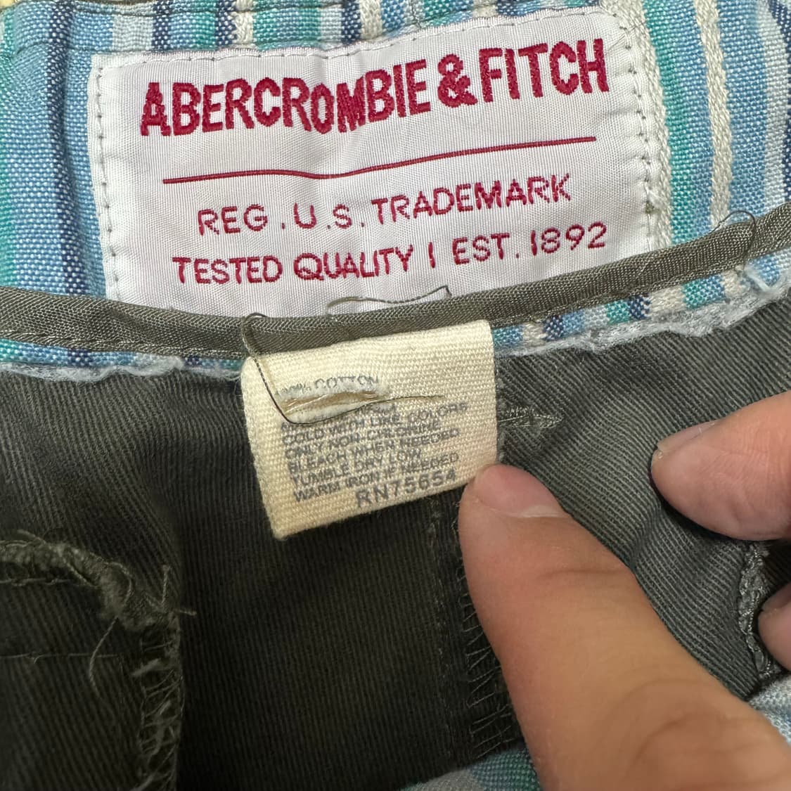 아베크롬비 3D 멀티 포켓 버뮤다 카고 팬츠 상품이미지6