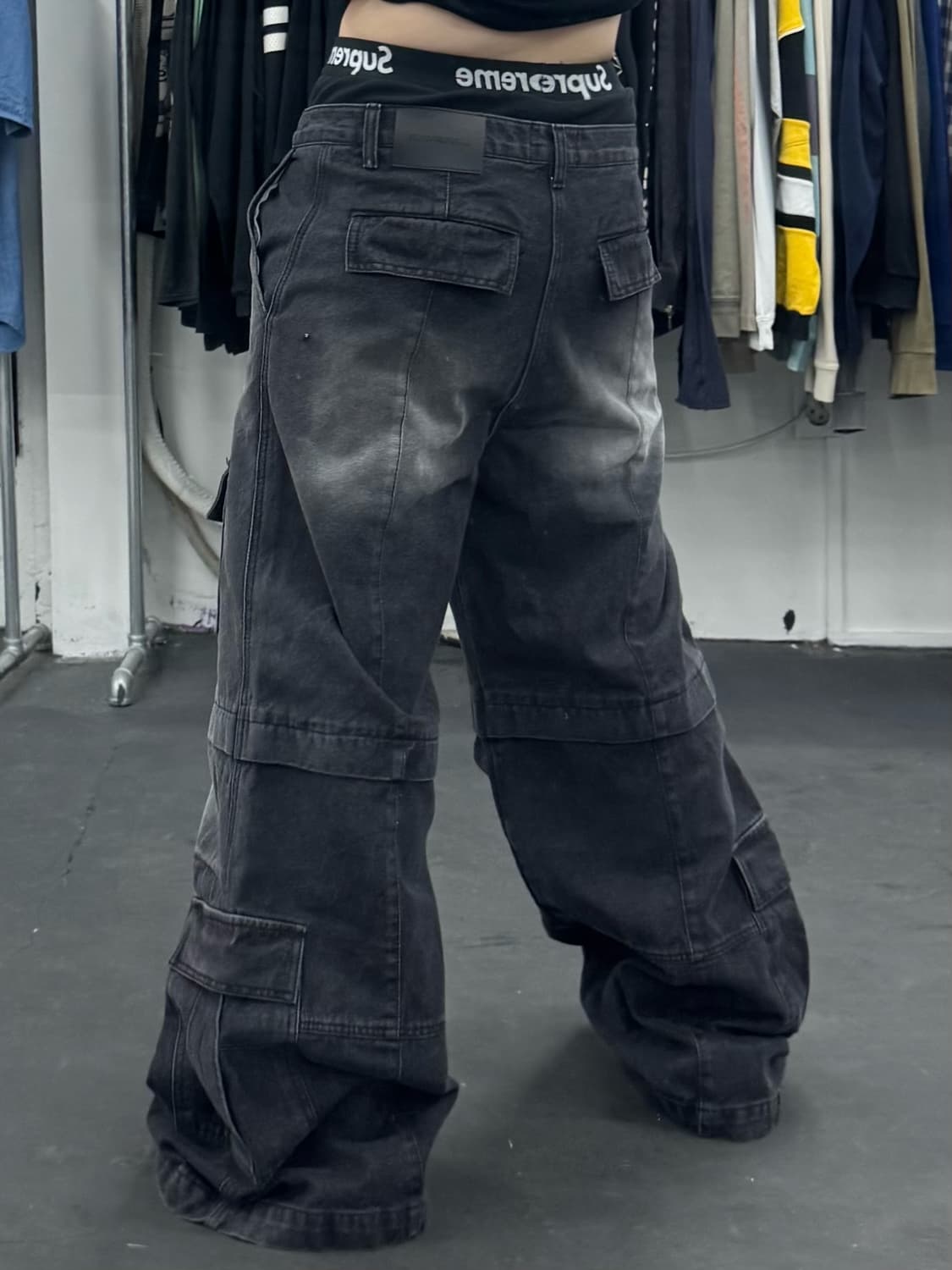 데님 멀티포켓 카고팬츠 상품이미지5