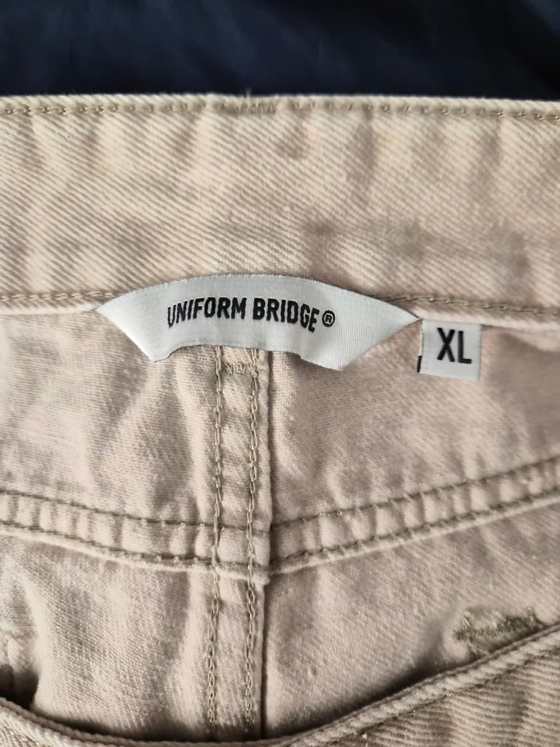 새제품 XL) 유니폼 브릿지 원턱 데님 쇼츠 팝니다 상품이미지3