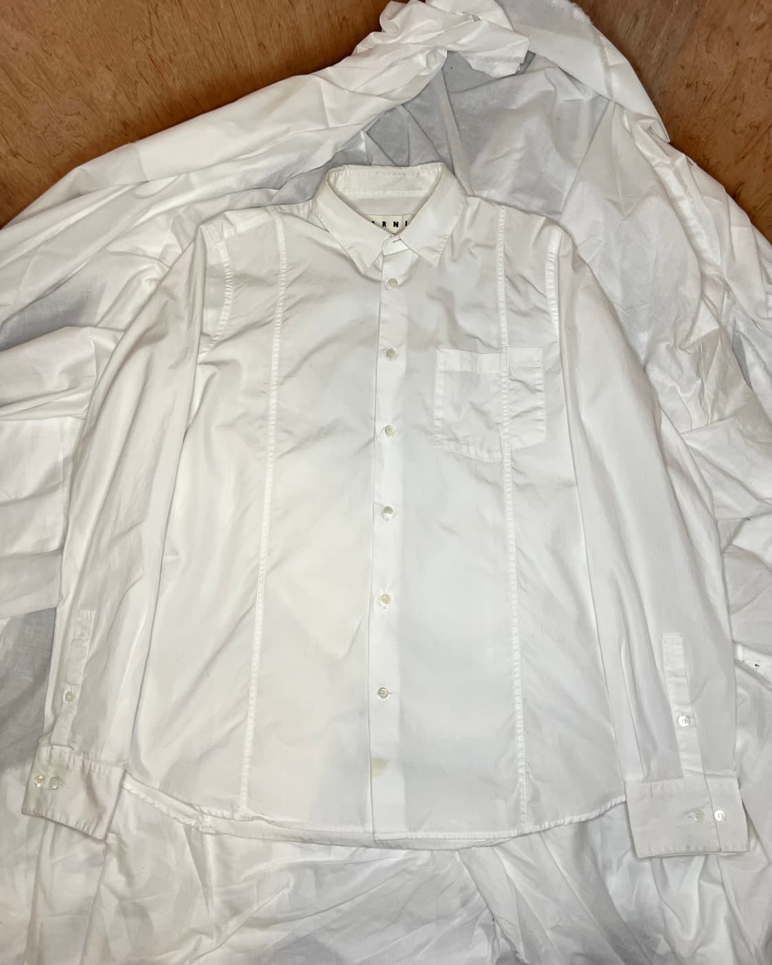 마르니 16S/S 아카이브 화이트 코튼 셔츠 상품이미지1