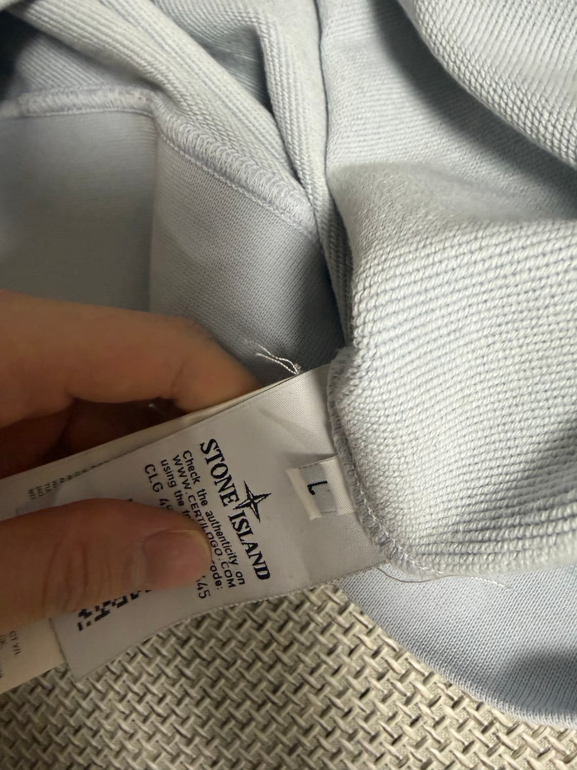 22ss 스톤아일랜드 맨투맨 아이스 L사이즈 상품이미지4