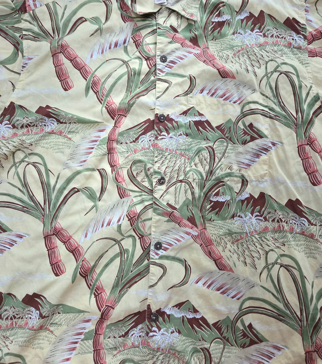 (XL)파타고니아 야자수 패턴 하와이안 셔츠 파타로하 하프 반팔 알로하 상품이미지2