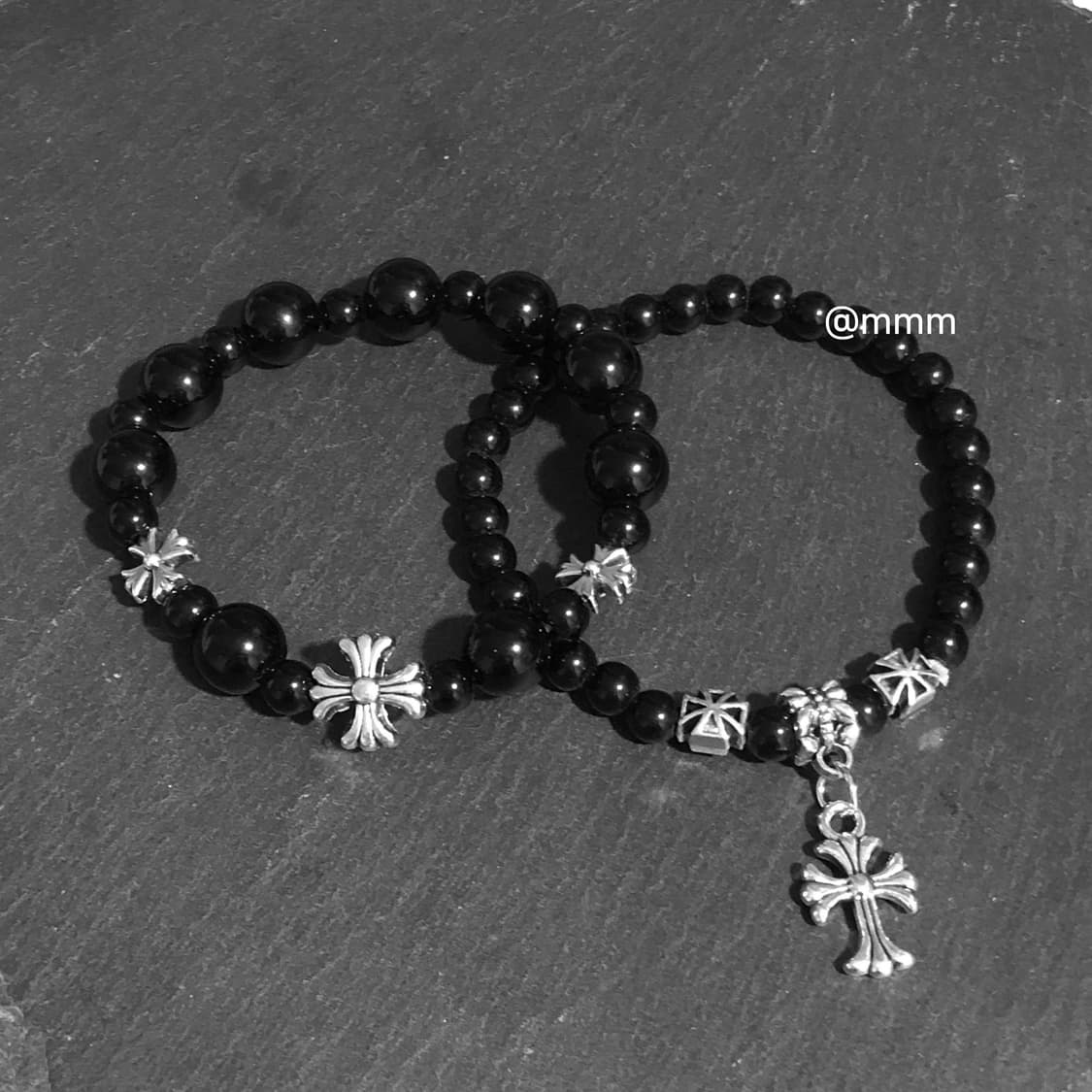 (Unisex) 크로스 스톤볼 팔찌2 상품이미지7