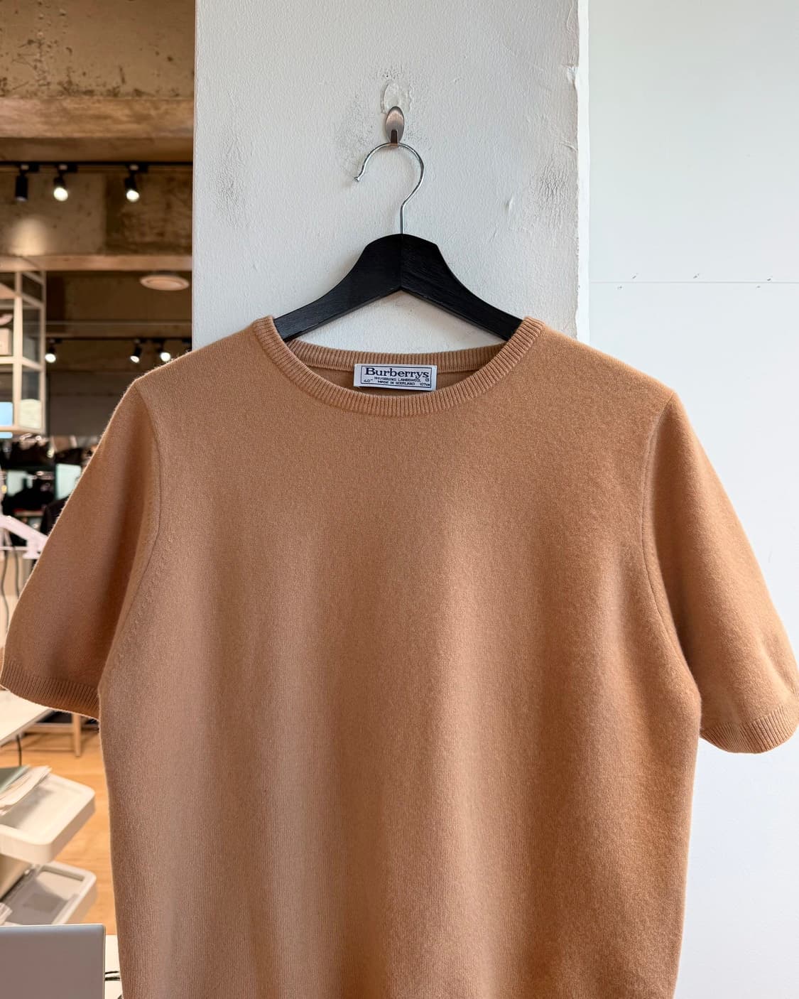 버버리 베이지 램스울 하프 니트  상품이미지3
