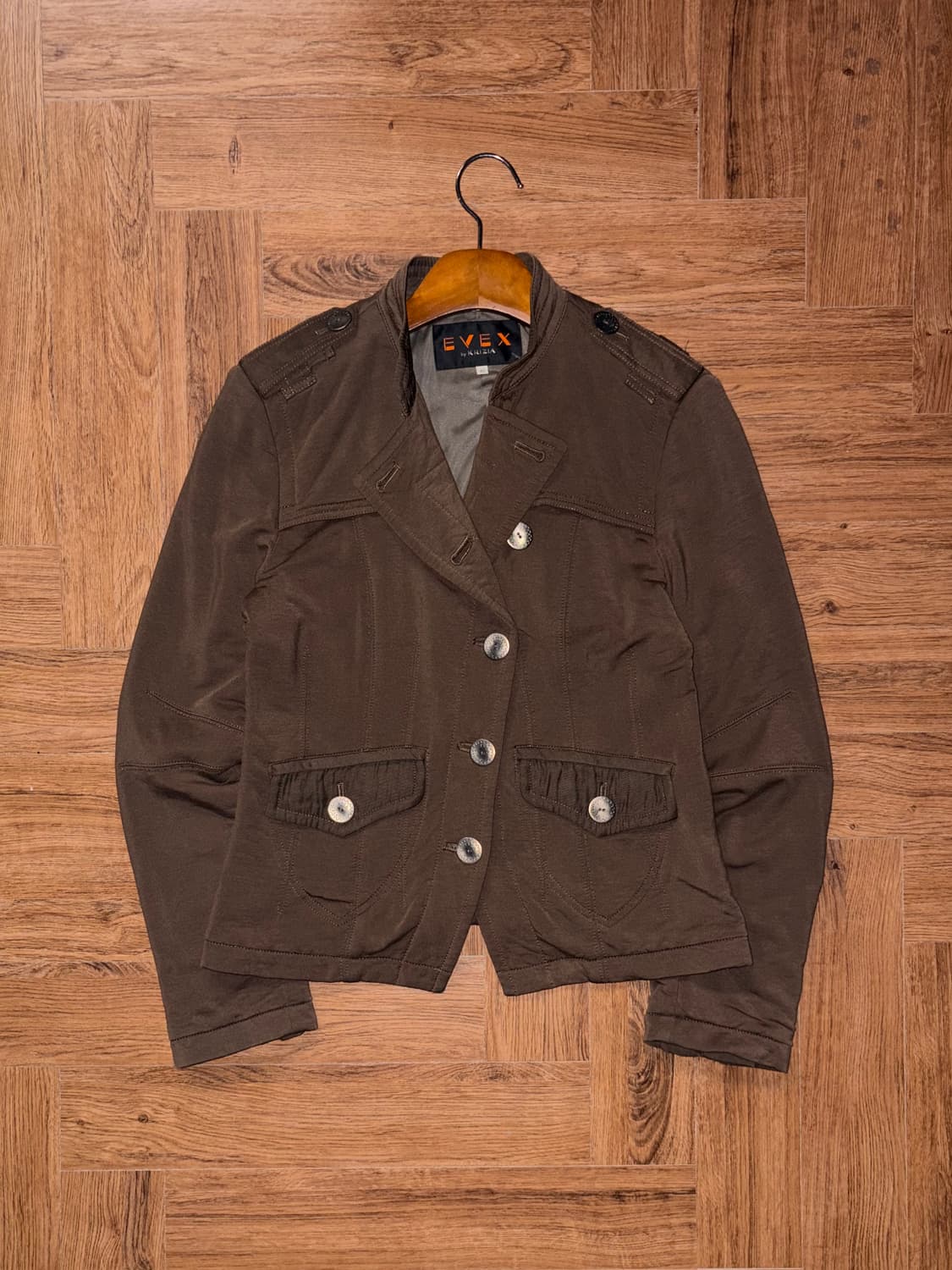 빈티지 사선 버튼 자켓 상품이미지6