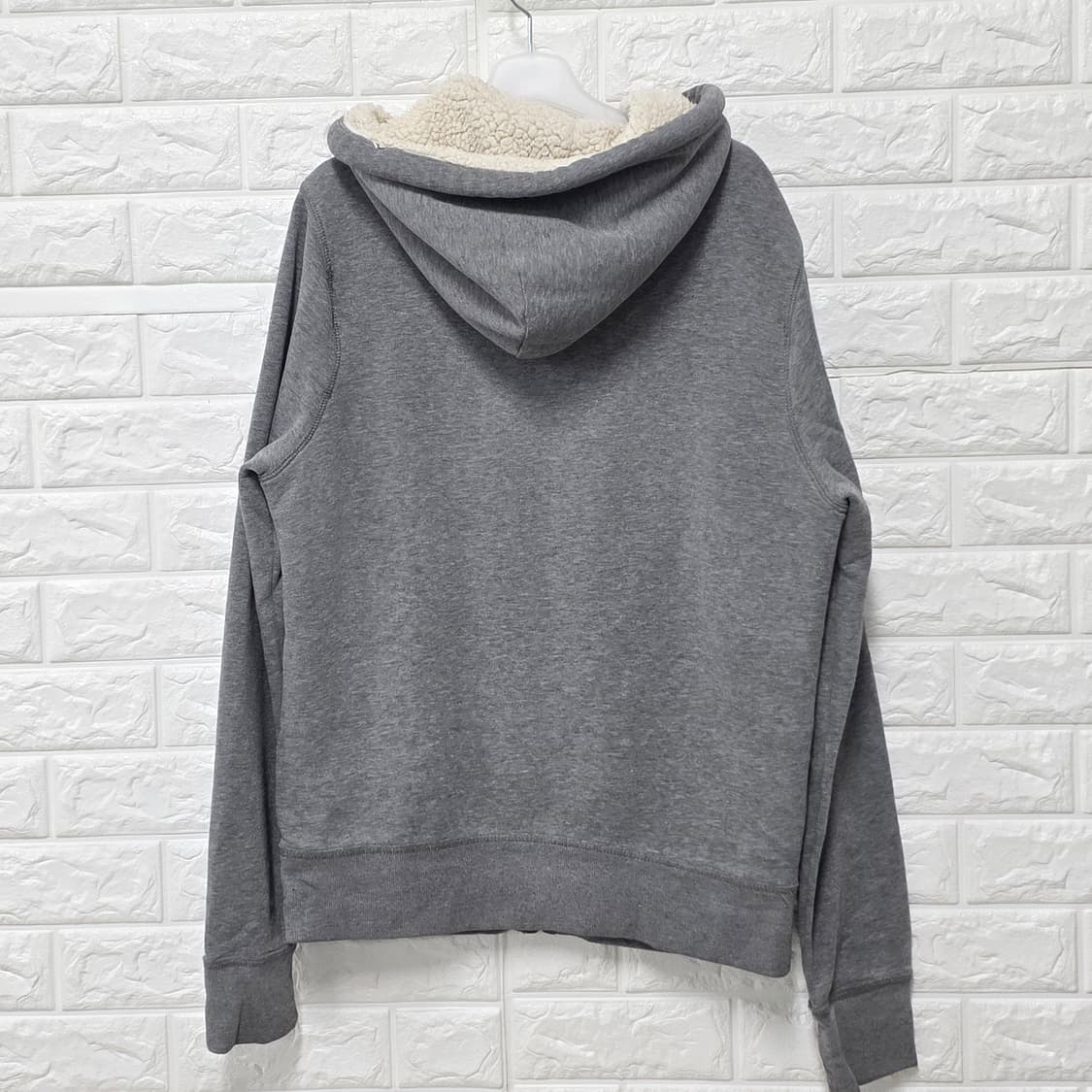 택포// 홀리스터 기모 후드집업 M 회색 상품이미지4
