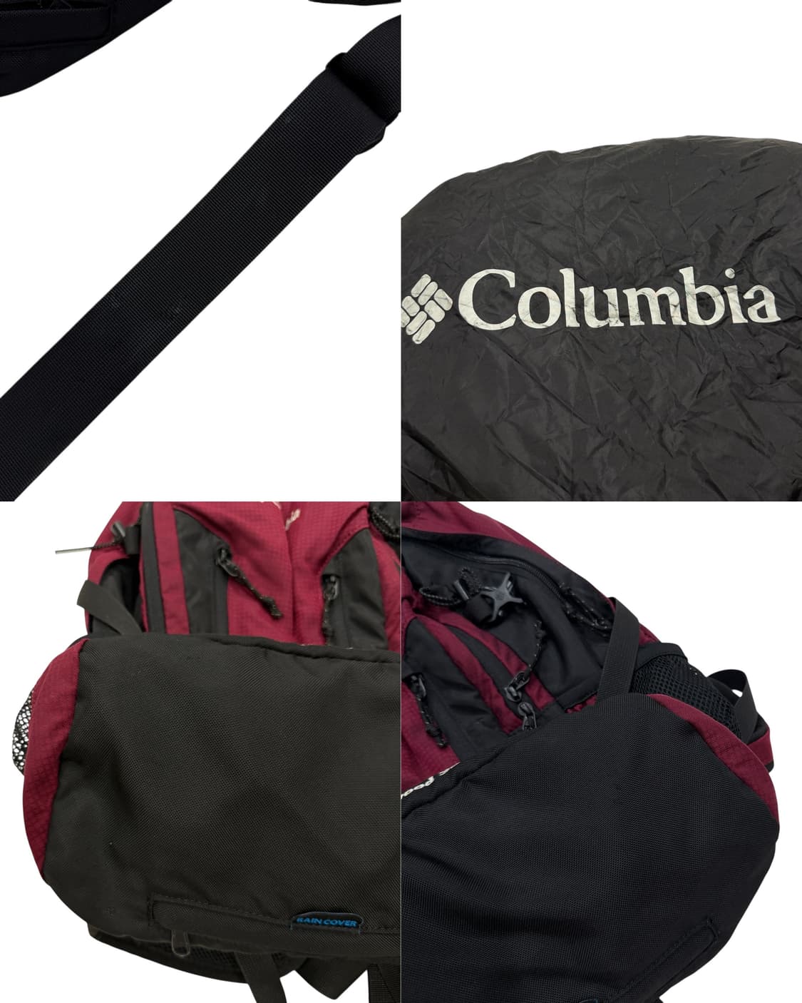 컬럼비아 빈티지 희귀 레드우드 30리터 버건디 레드 백팩 등산배낭 가방 상품이미지9