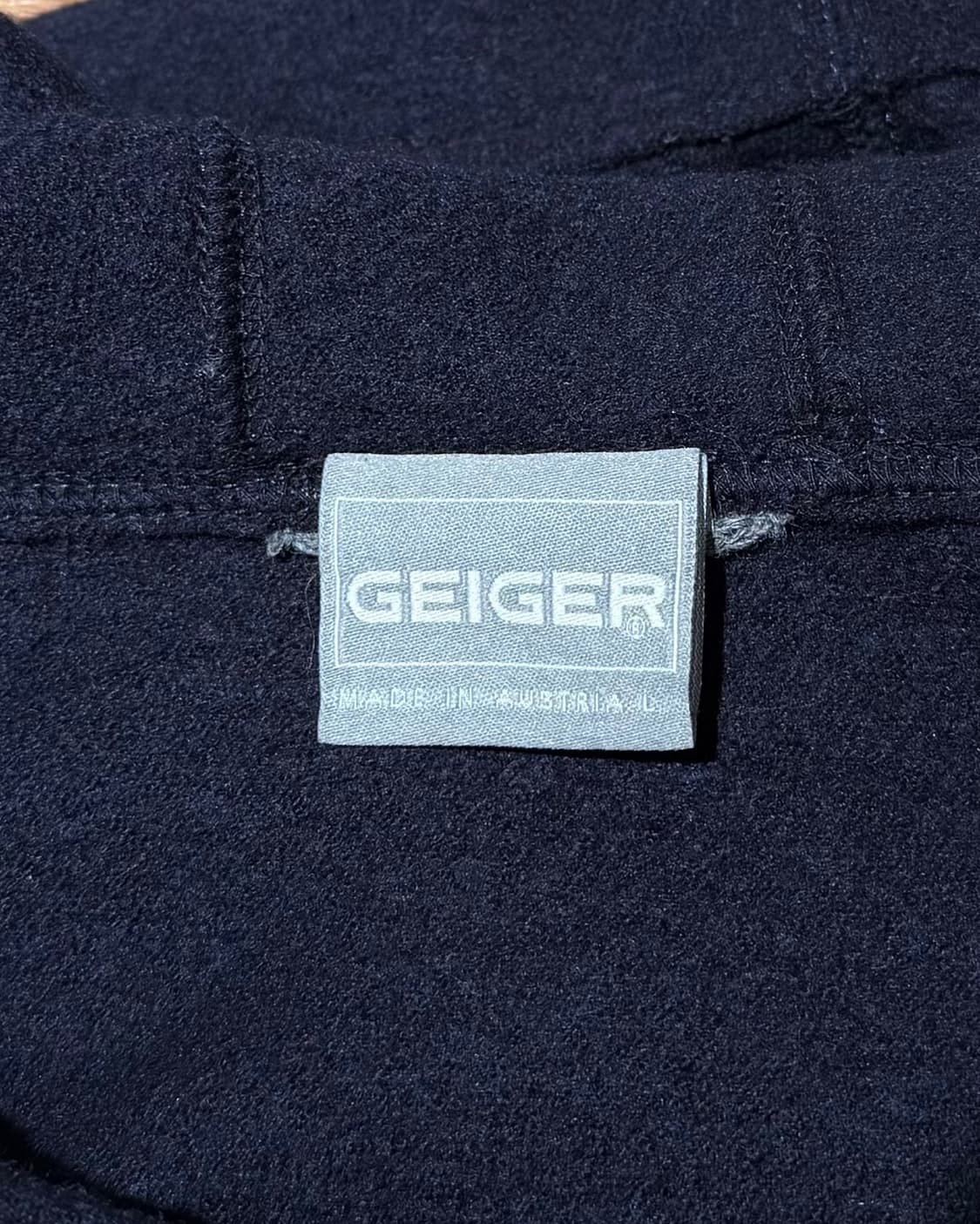 가이거 네이비 울 후드 케이프 상품이미지7