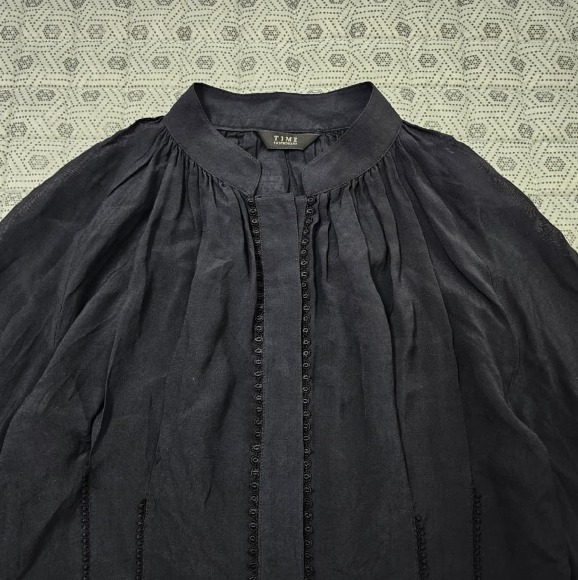 TIME 타임 블랙 블라우스 ~66 상품이미지2