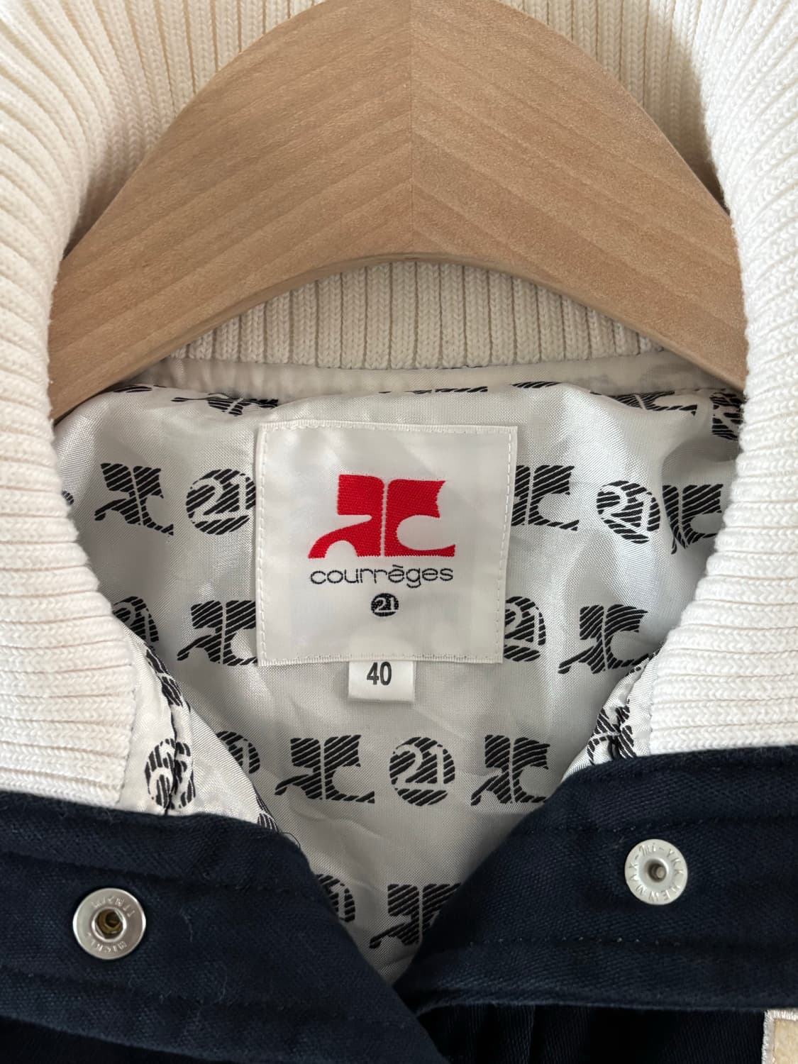 Courrèges 꾸레쥬 네이비 봄버 자켓 상품이미지9