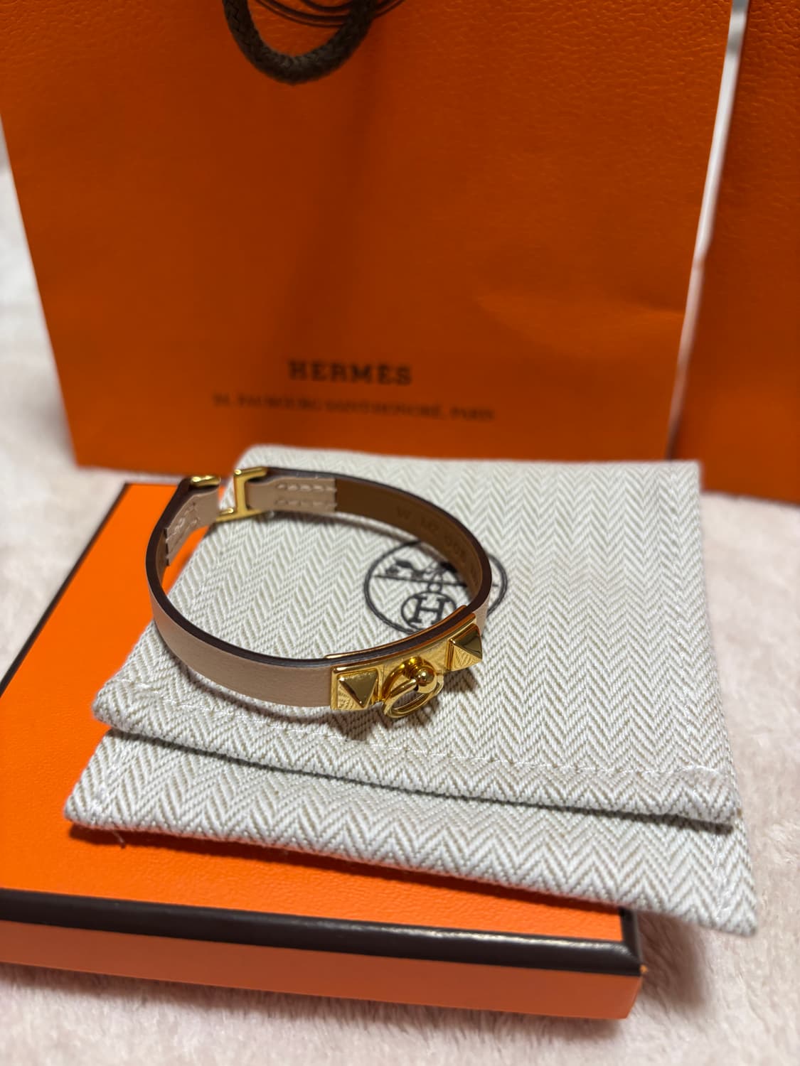 에르메스 가죽 팔찌 Rivale Mini 브레이슬릿 상품이미지5