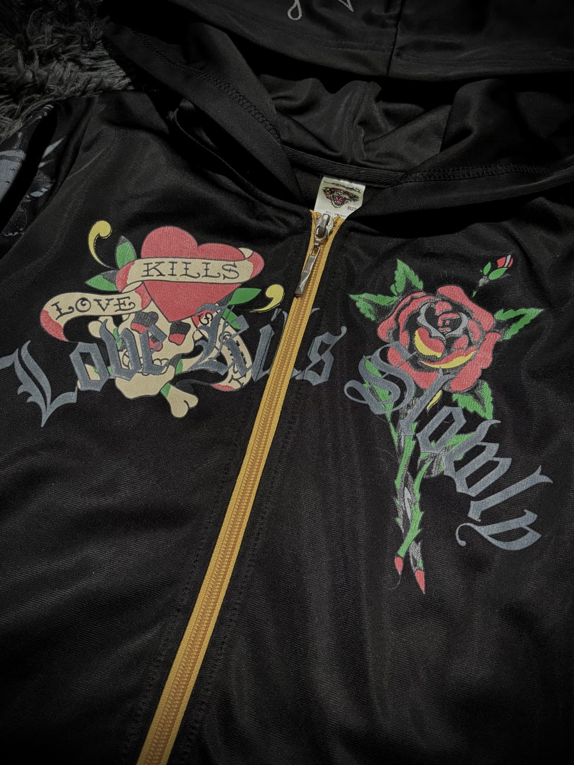 Ed Hardy 타투 프린팅 트랙 후드집업 상품이미지4