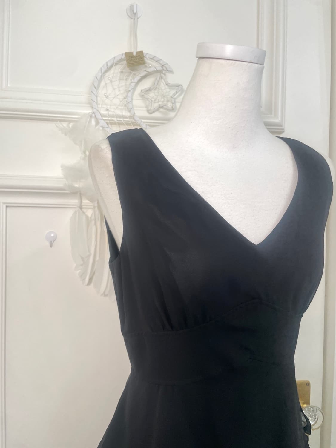 black ruffle shirring princess opc 상품이미지6