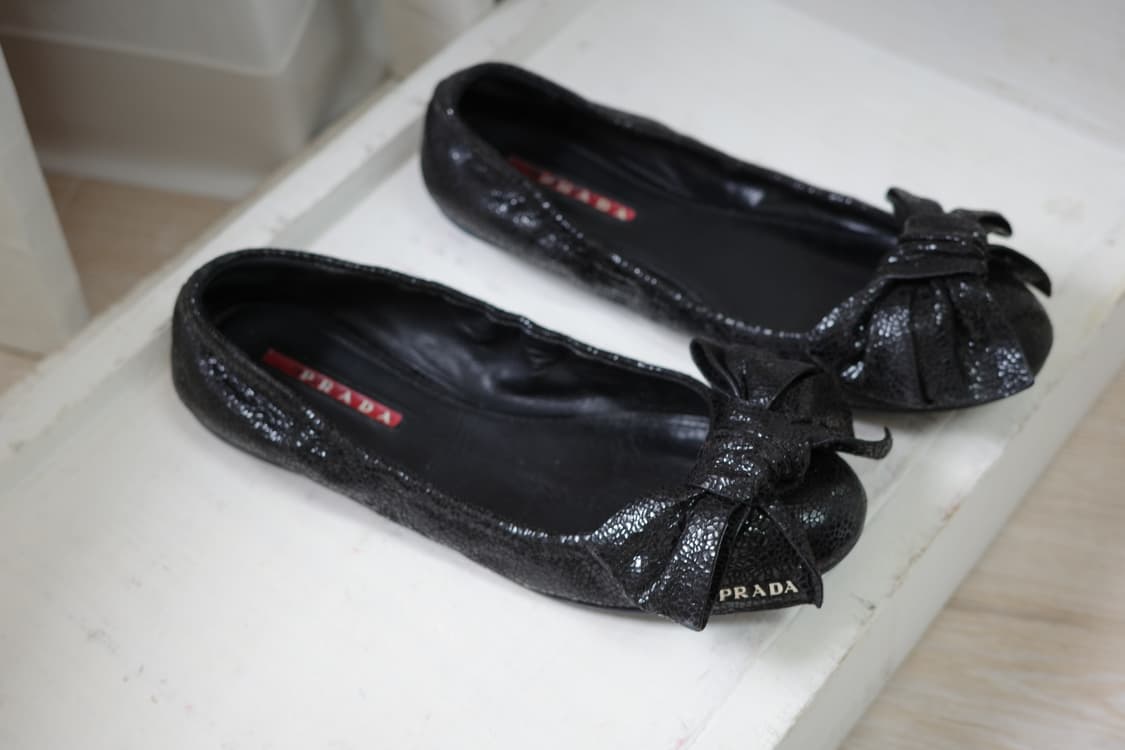 프라다 리본 플랫 슈즈 Prada ribborn flat shoes 상품이미지8