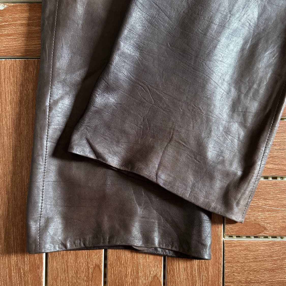 90’s Closed genuine leather pants 상품이미지6