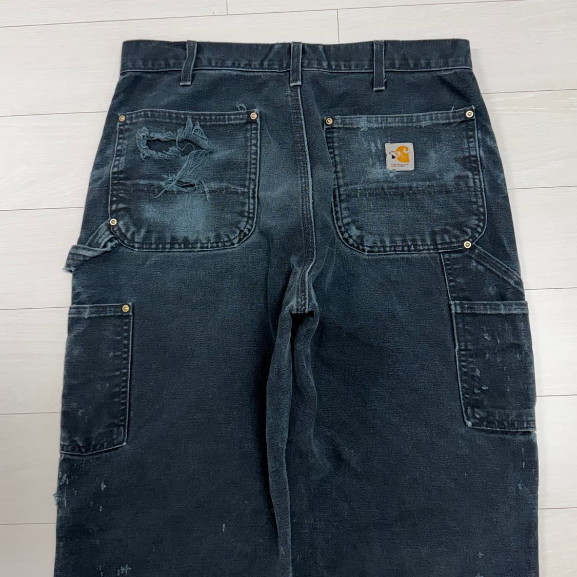 OG 빈티지 칼하트 더블니 B01 BLK 상품이미지6
