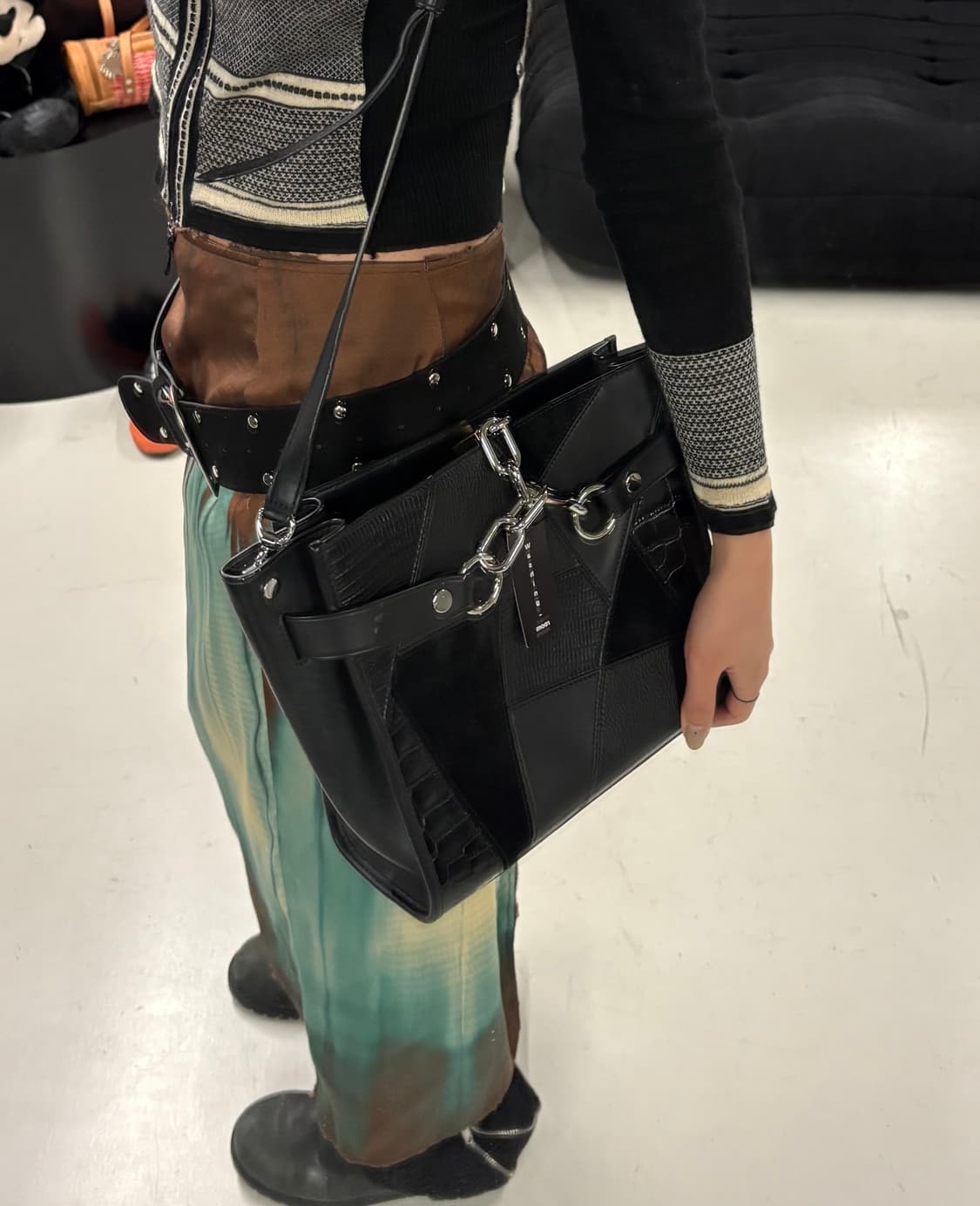 ALEXANDER WANG patch work leather bag  상품이미지1