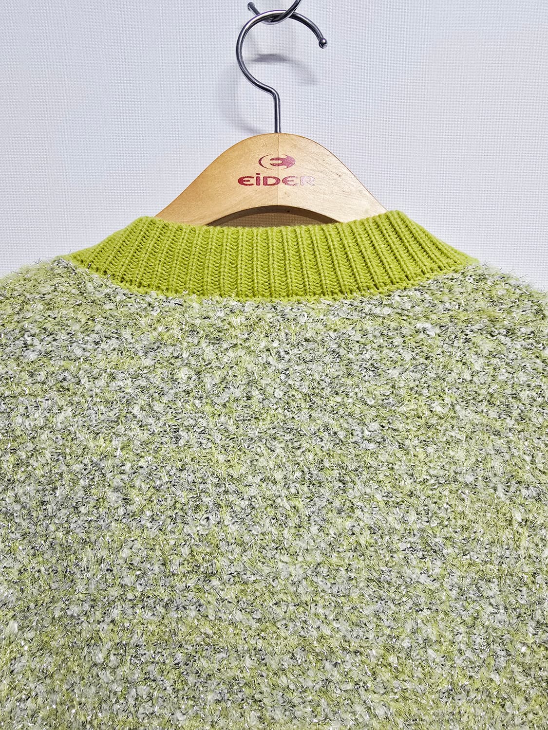 새상품 VAN AKE 라임 트위드 가디건 상품이미지6