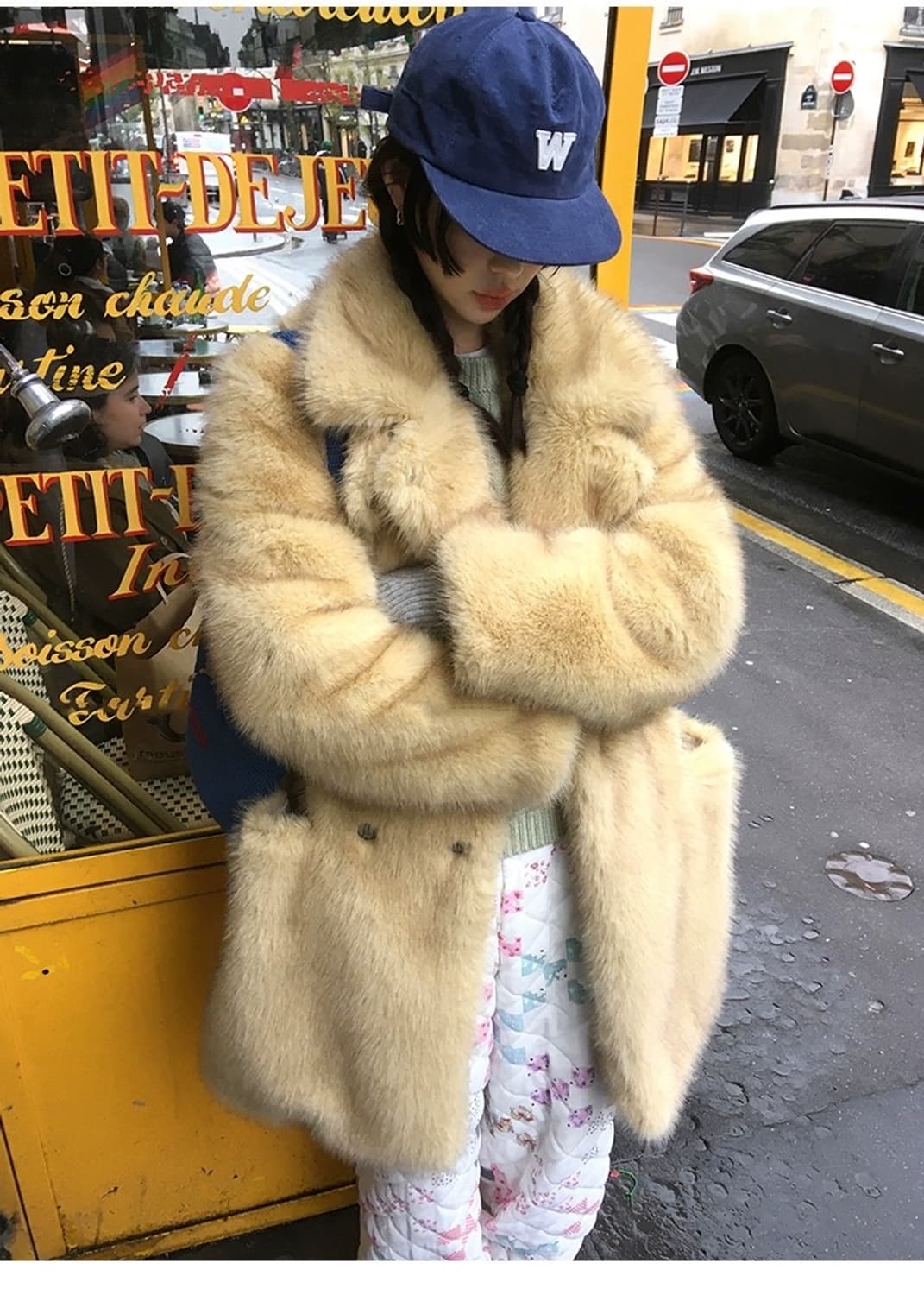 (새상품)mona 해외수입 에코 퍼 자켓 상품이미지5