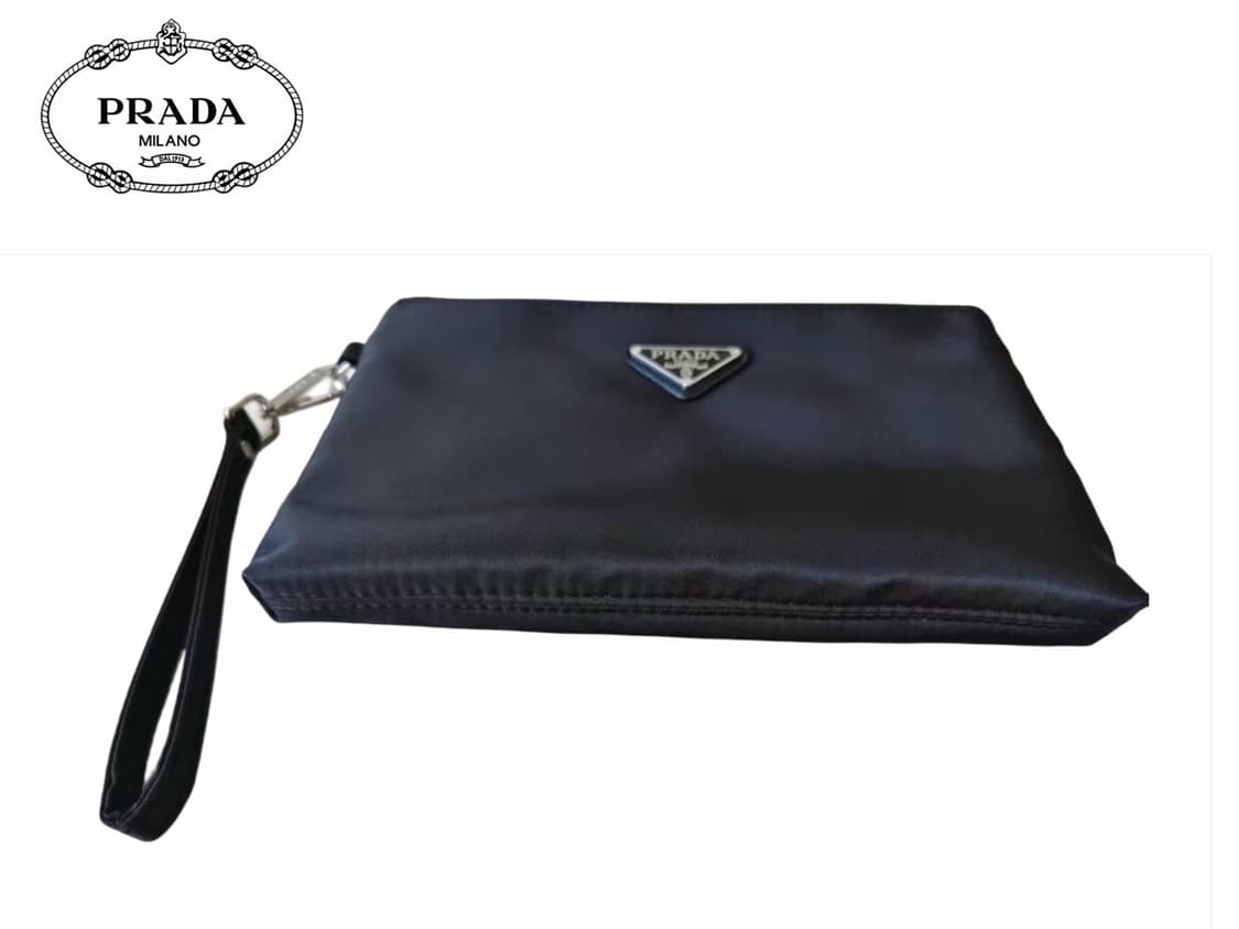 프라다뷰티 핸들 파우치 클러치 블랙 상품이미지4