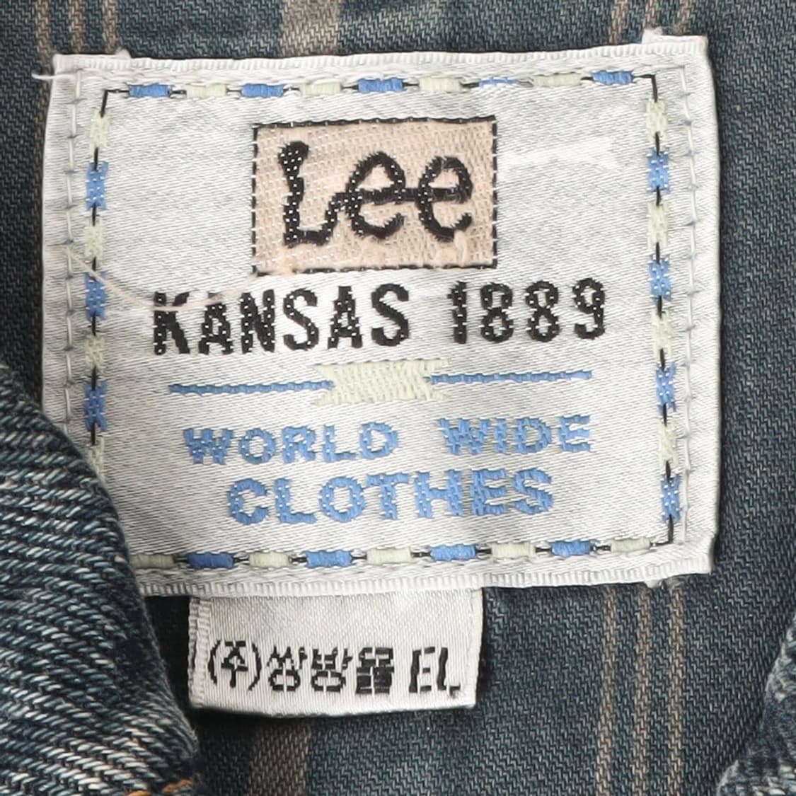90s Lee 리 플란넬 라이닝 데님 초어코트 자켓 상품이미지7
