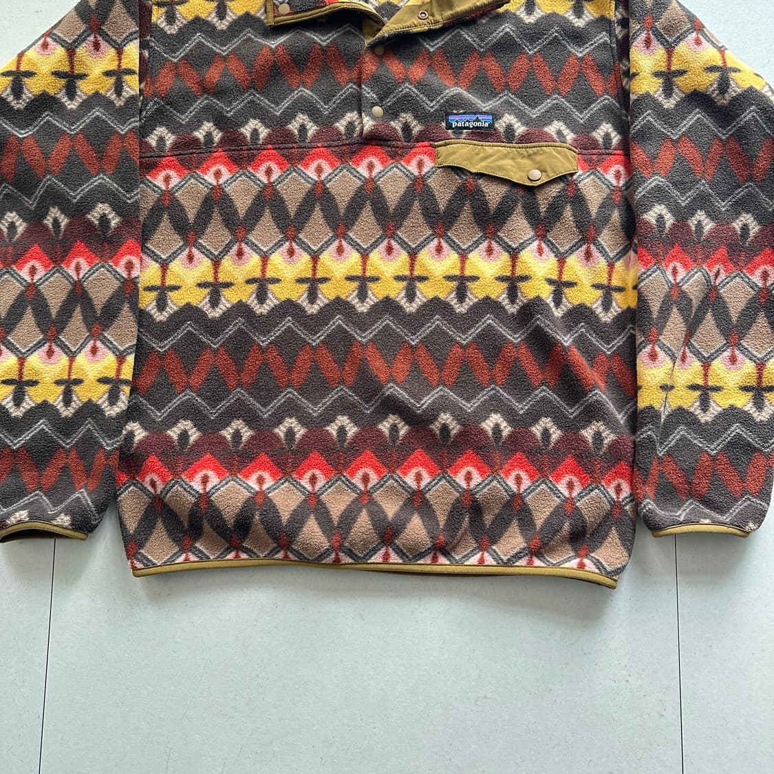 파타고니아 신칠라 아즈택 나바호 에스닉 패턴 스냅T M 상품이미지4