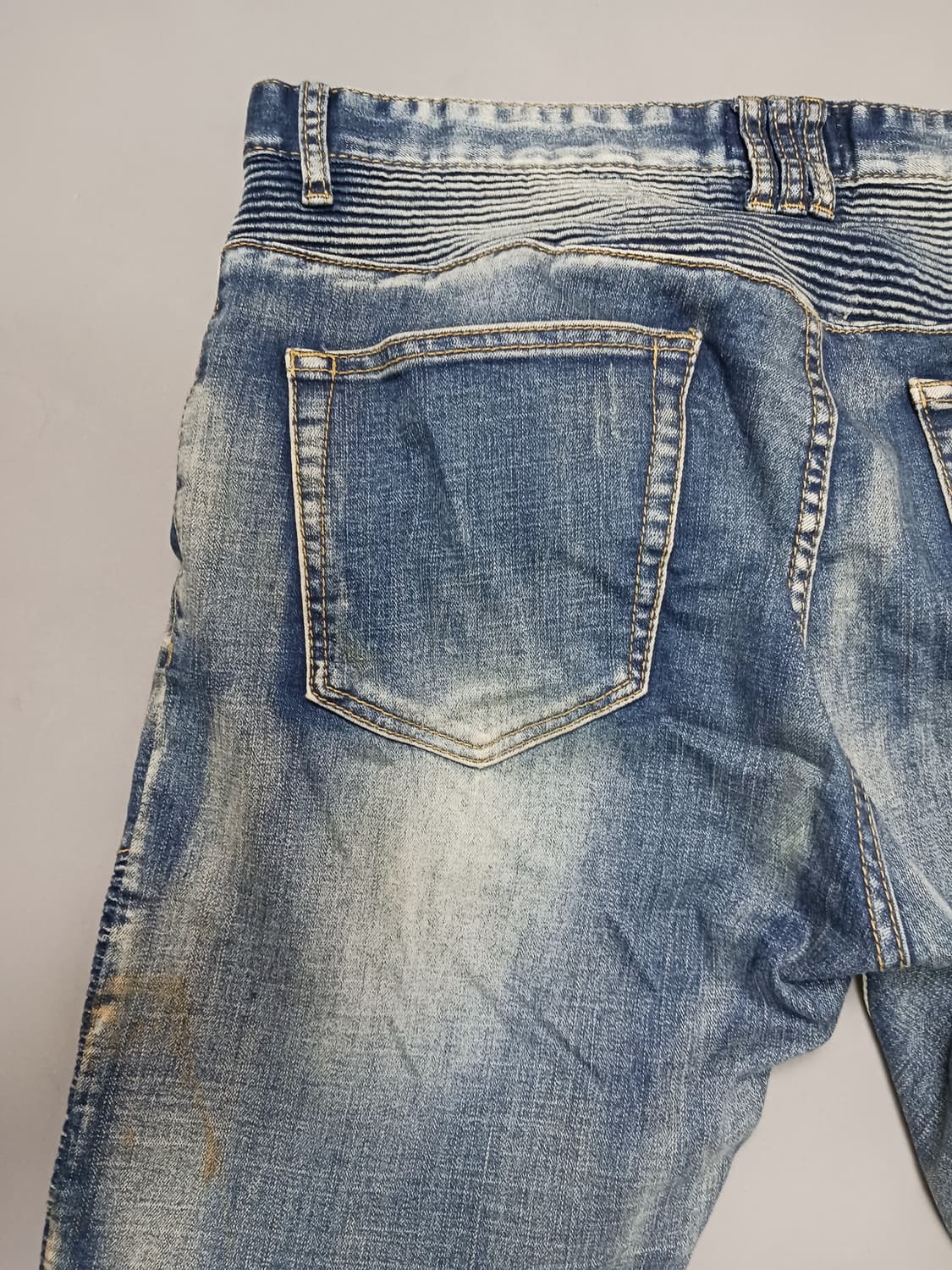 [36] 발망 진청워싱 바이커진 청바지 상품이미지8