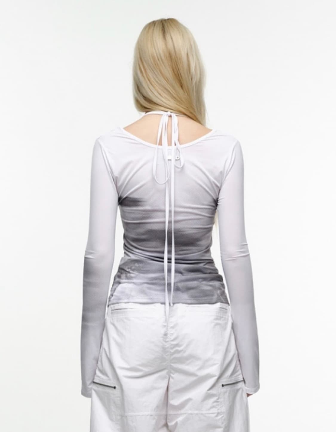 나체 컷 아웃 슬림핏 롱슬리브 상품이미지3