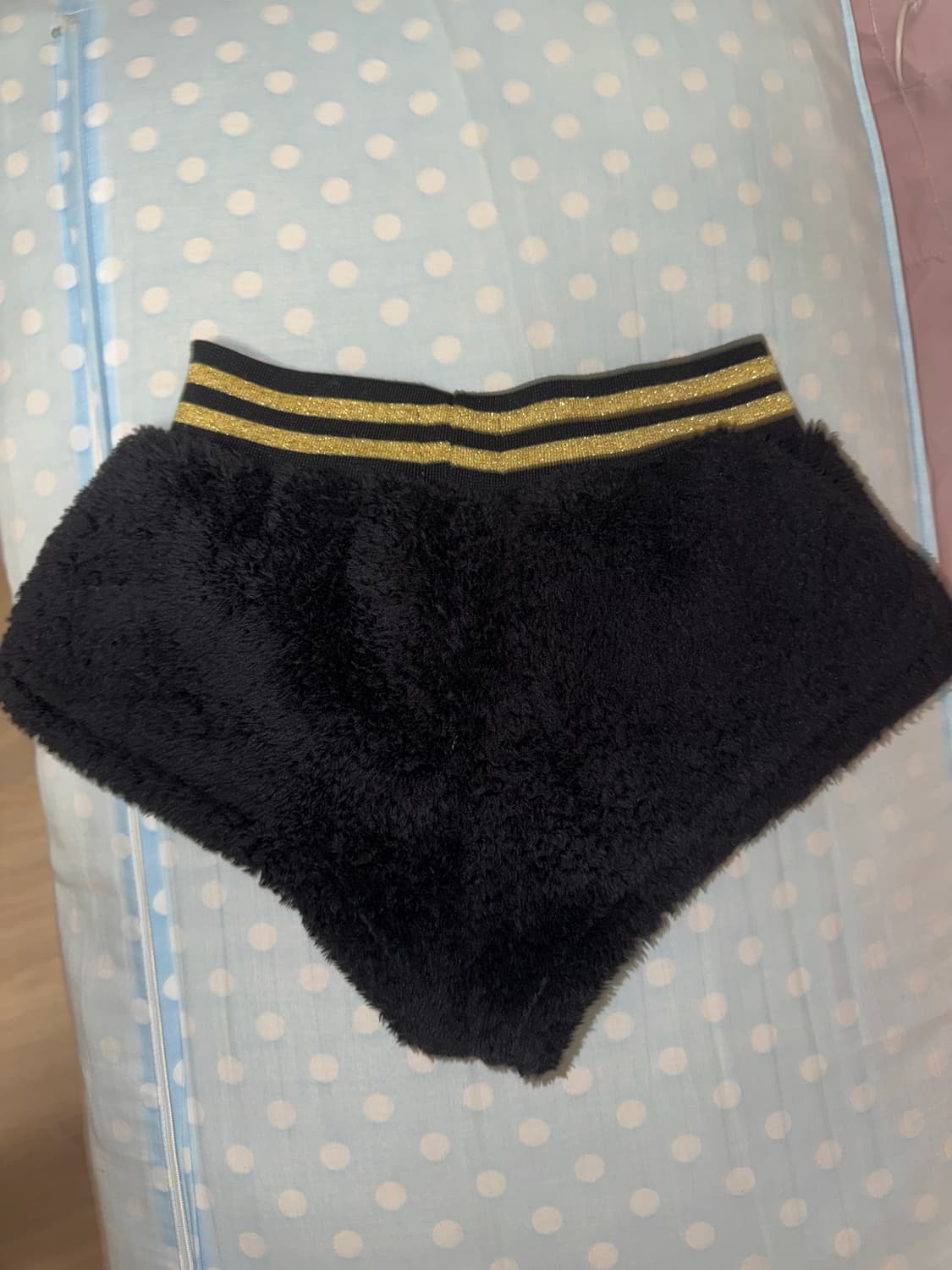 베이비메탈클럽 마쉬멜로우 퍼 금장골드 쇼츠 반바지 갸루일본빈티지 상품이미지4