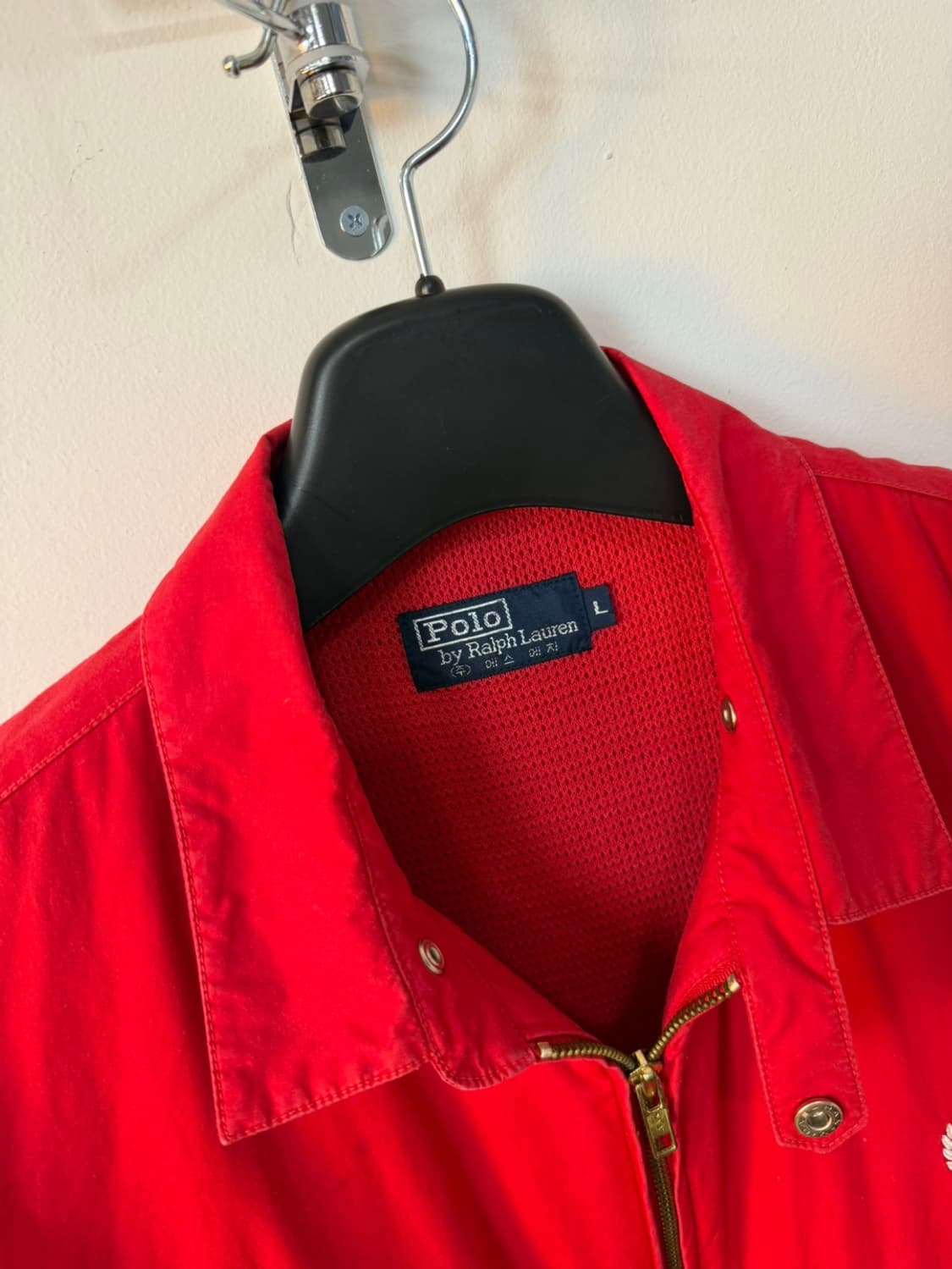 90s 폴로 랄프로렌 크레스트 로고 스윙톱 블루종  상품이미지3