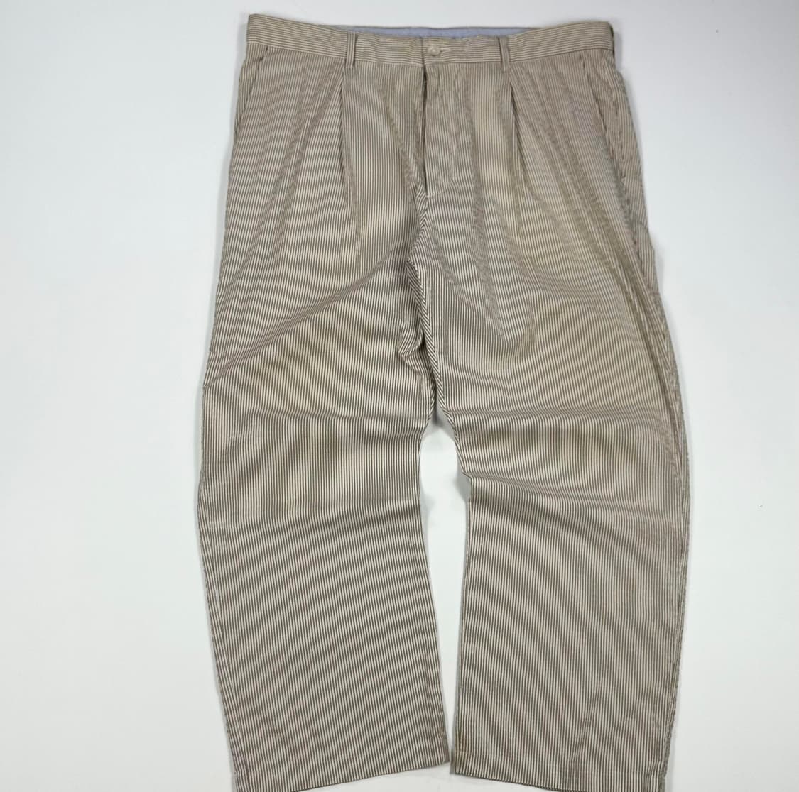 35 헨리코튼 클래식 시어서커 와이드핏 히코리 팬츠 상품이미지2