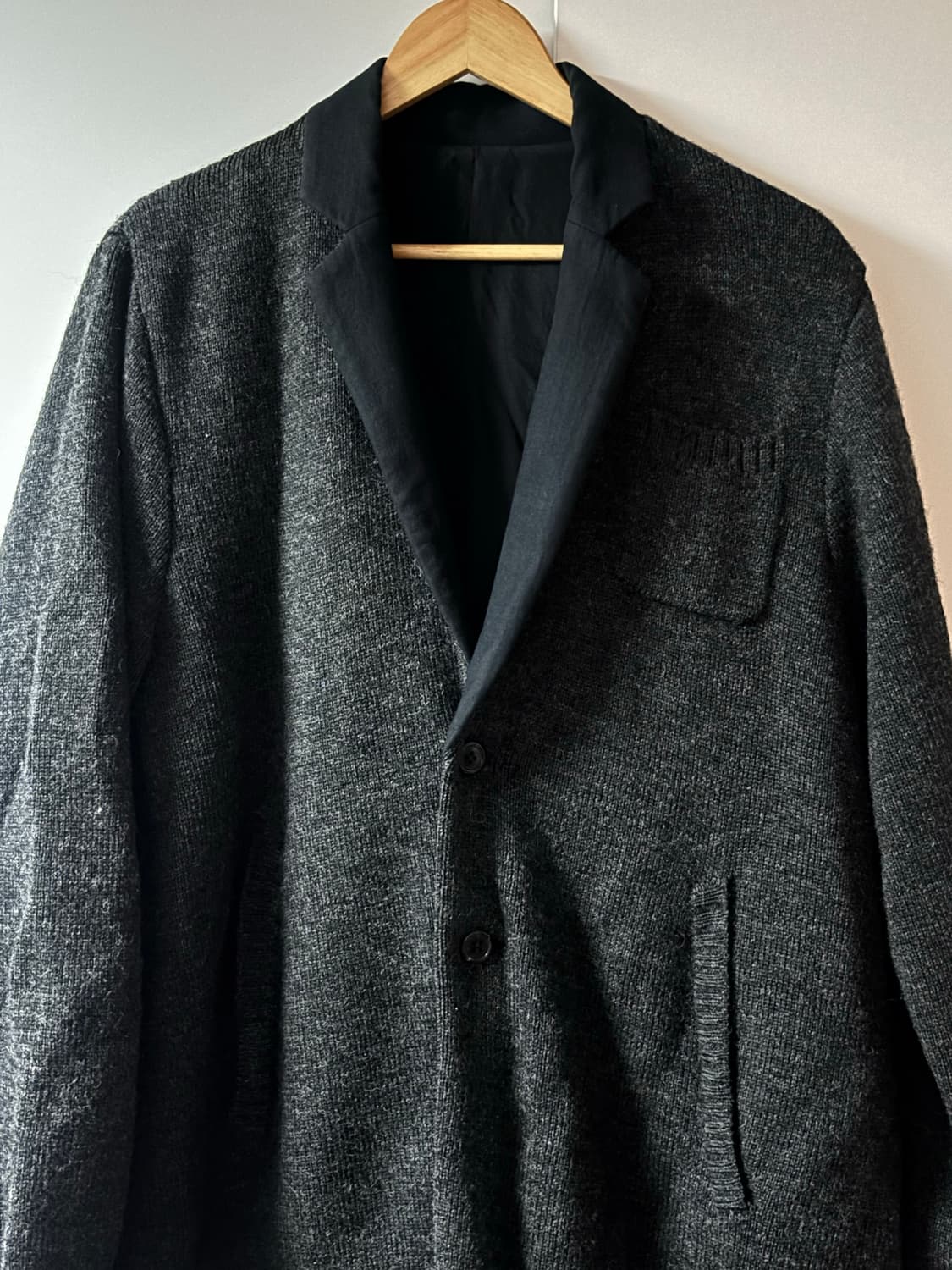 언더커버 니트레이어드 코트 상품이미지2