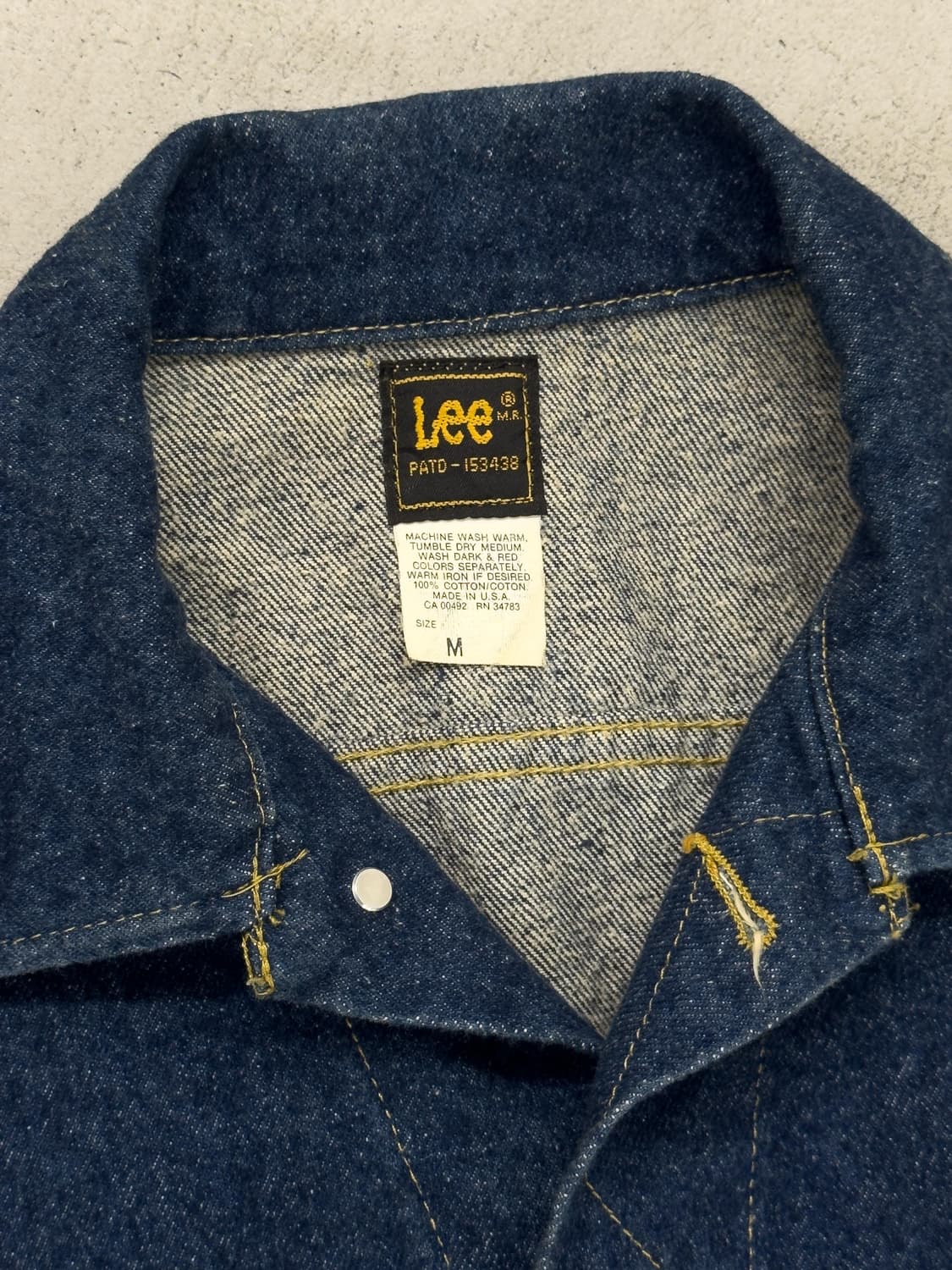 80s USA Lee 220 라이더스 데님 트러커 자켓 상품이미지4