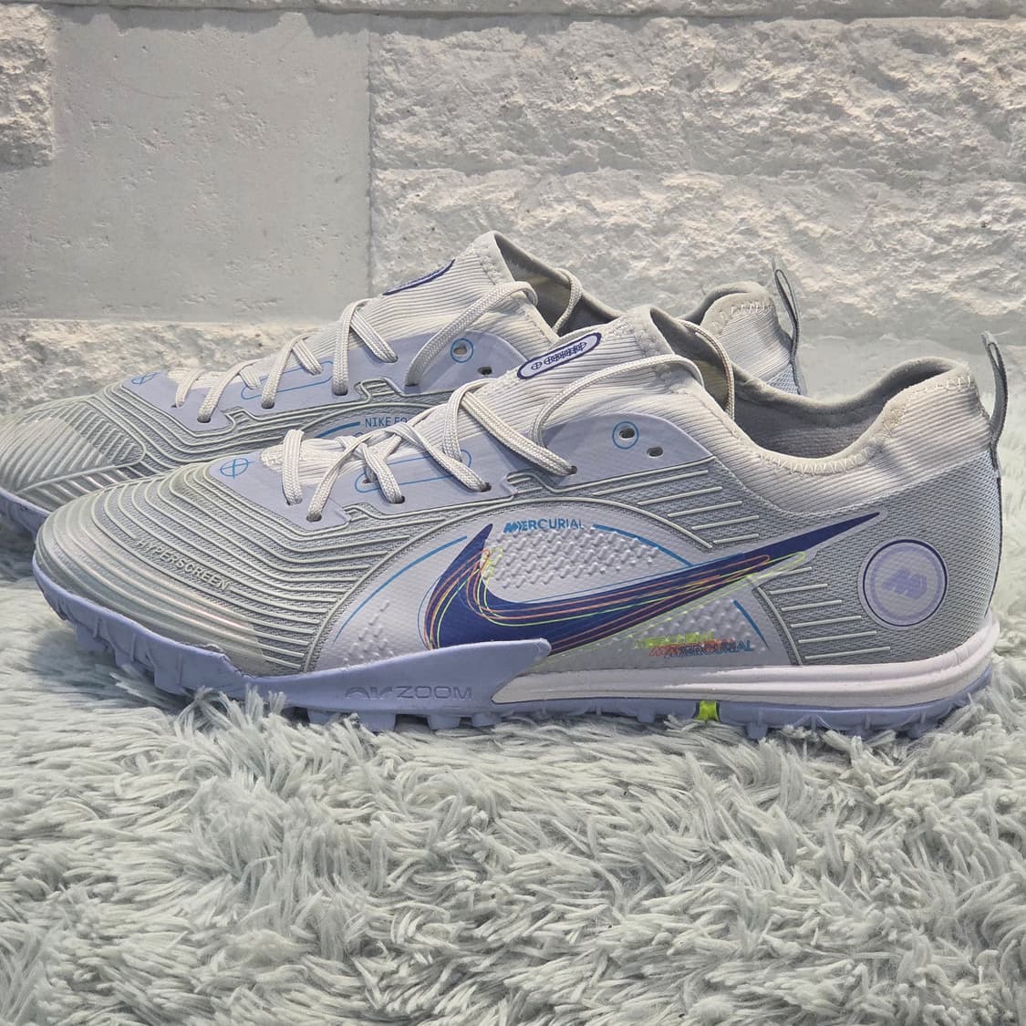 5q-2:나이키 머큐리얼 줌 풋살화 TF 화이트 (280mm)-거의새거 상품이미지2