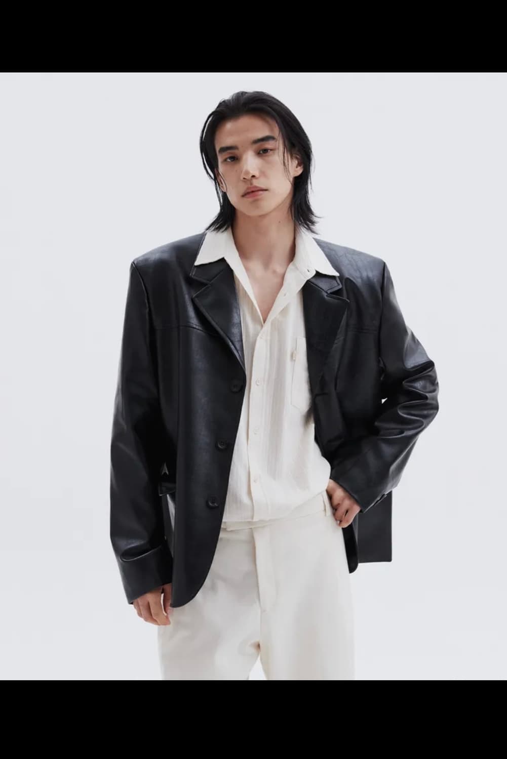 르마드 비건레더 블레이저 상품이미지6