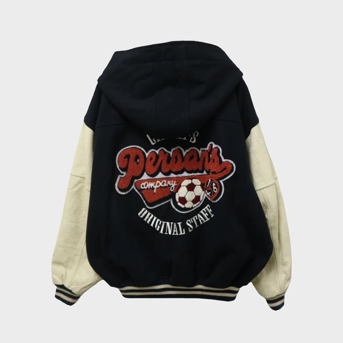90'S  퍼슨스 울 혼방 후드 야구 점퍼 61922 상품이미지3