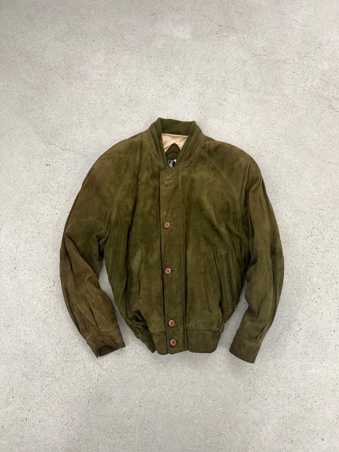Lesamans 90s 램스킨 스웨이드 봄버 자켓 상품이미지2