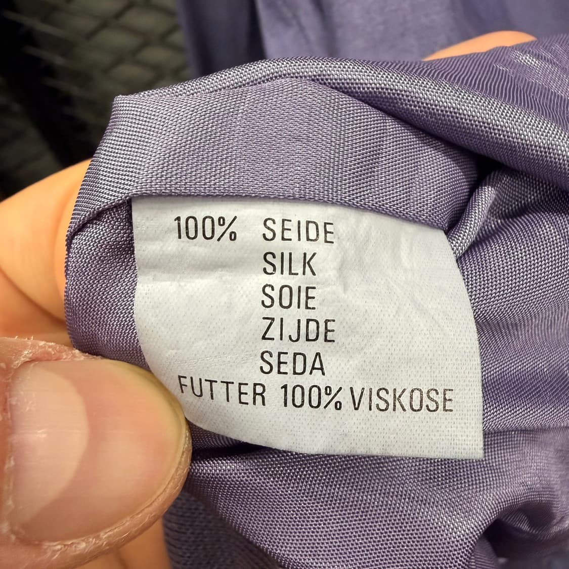 EURO VINTAGE 실크 봄버자켓 소프트터치 워시드 디테일 퍼플 상품이미지5