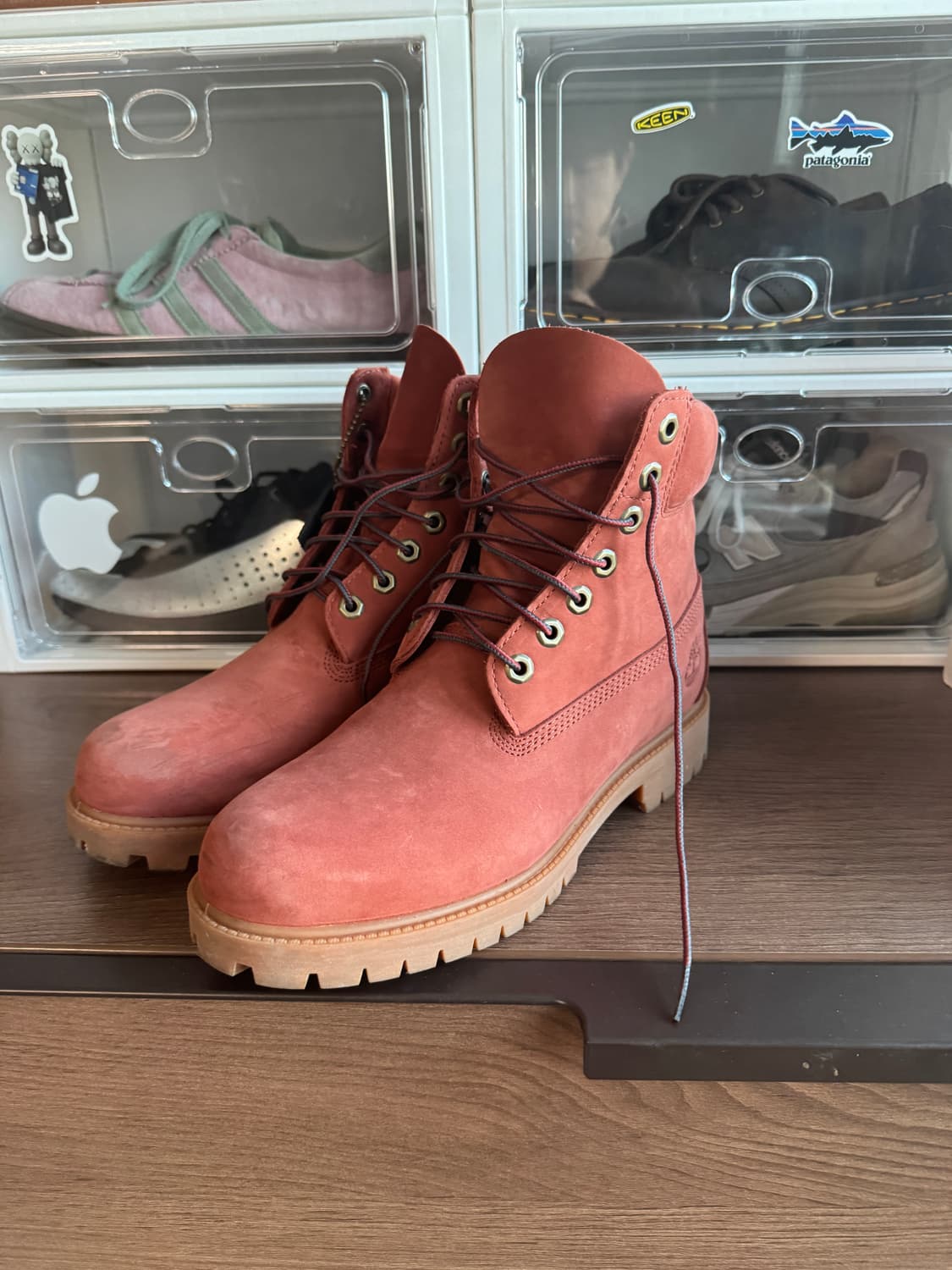 팀버랜드 헤리티지 누벅 다크 레드 260 상품이미지2