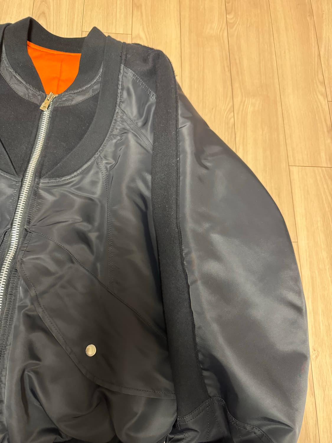 (44)솔로이스트 에크루 이중봄버 상품이미지5