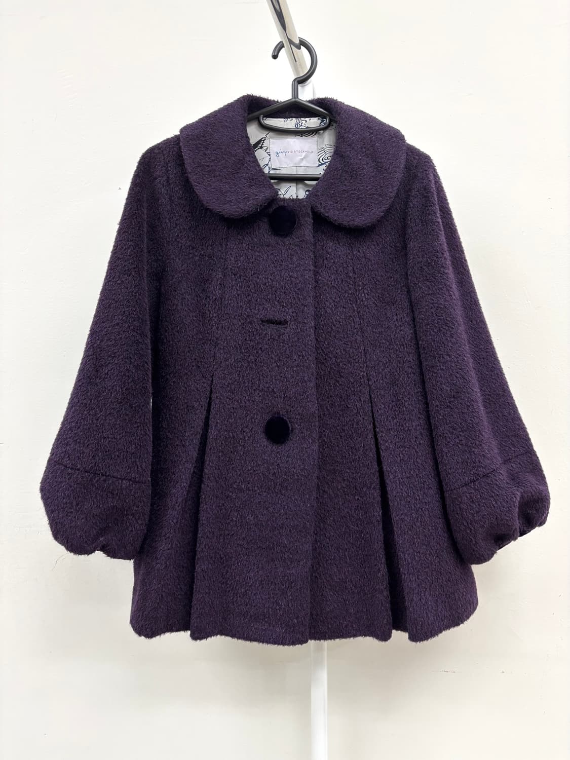 빈티지 하프 코트 알파카 모헤어 울 자켓 상품이미지5