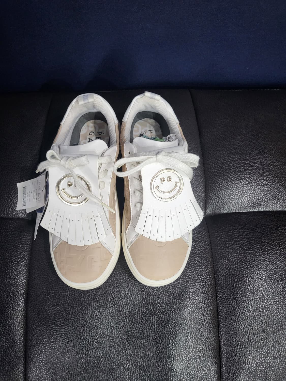 파리게이츠 스마일 태슬 엠보 로고 골프화(새상품) 상품이미지1