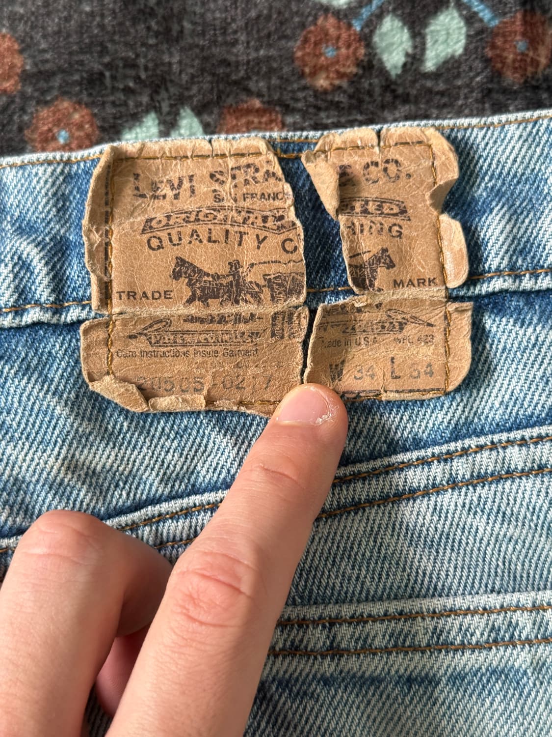 80s levis 505 made in usa 34x34 상품이미지6