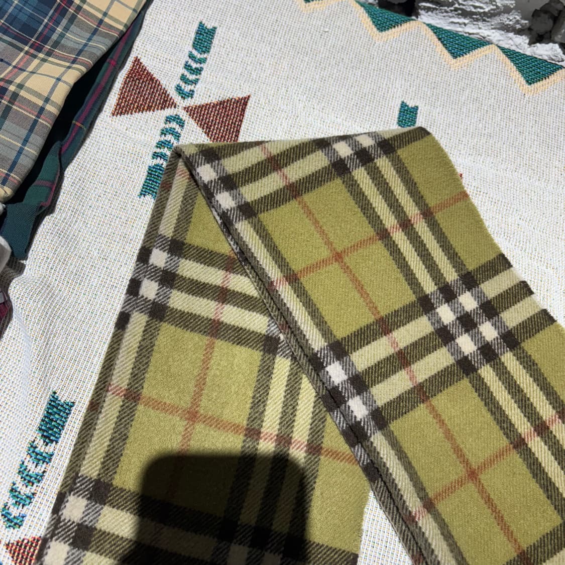 버버리 빈티지 채크패턴 머플러 상품이미지4