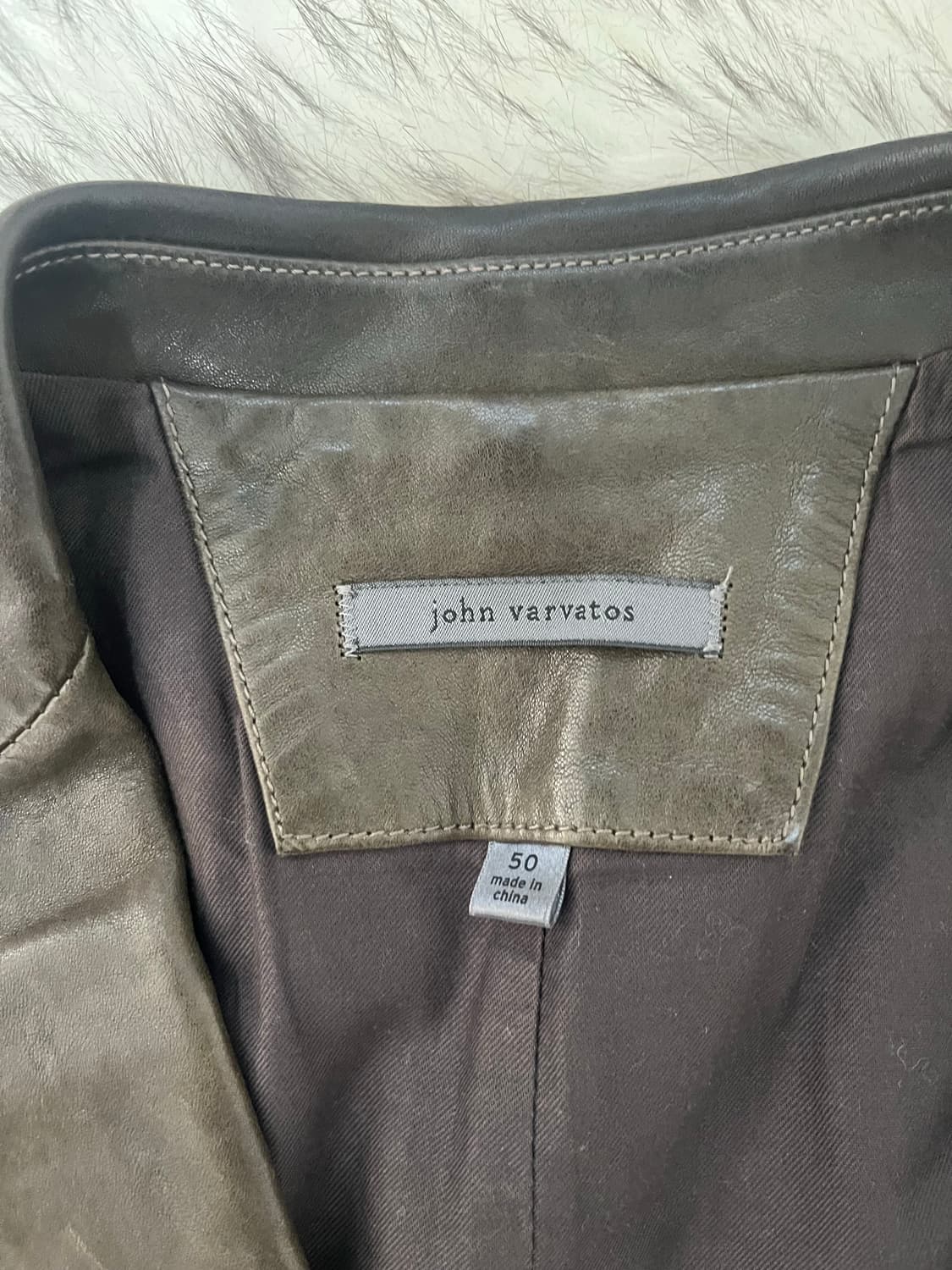 [L] 존 바바토스 레더 블레이저 상품이미지5