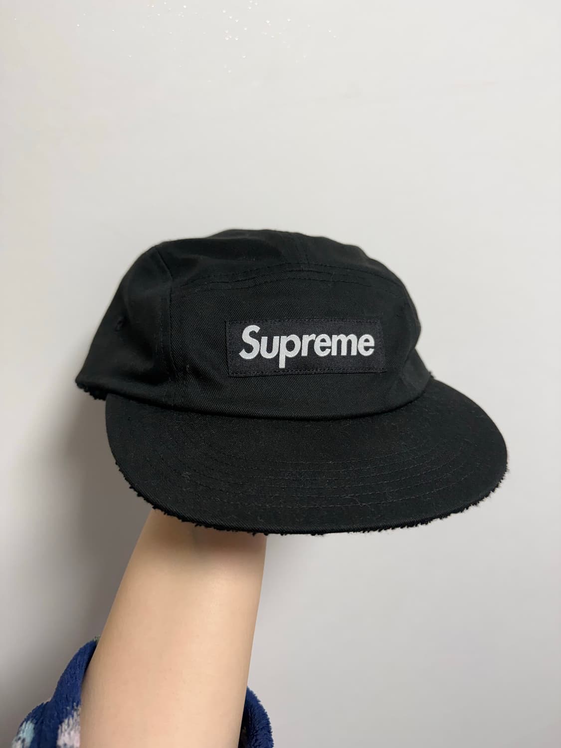 슈프림 캠프캡 블랙(리버시블) 상품이미지2